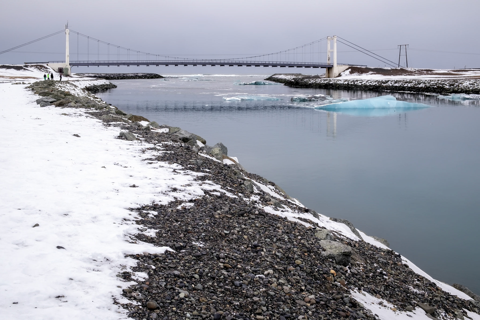 View of Jokulsarlon Ice Lagoon