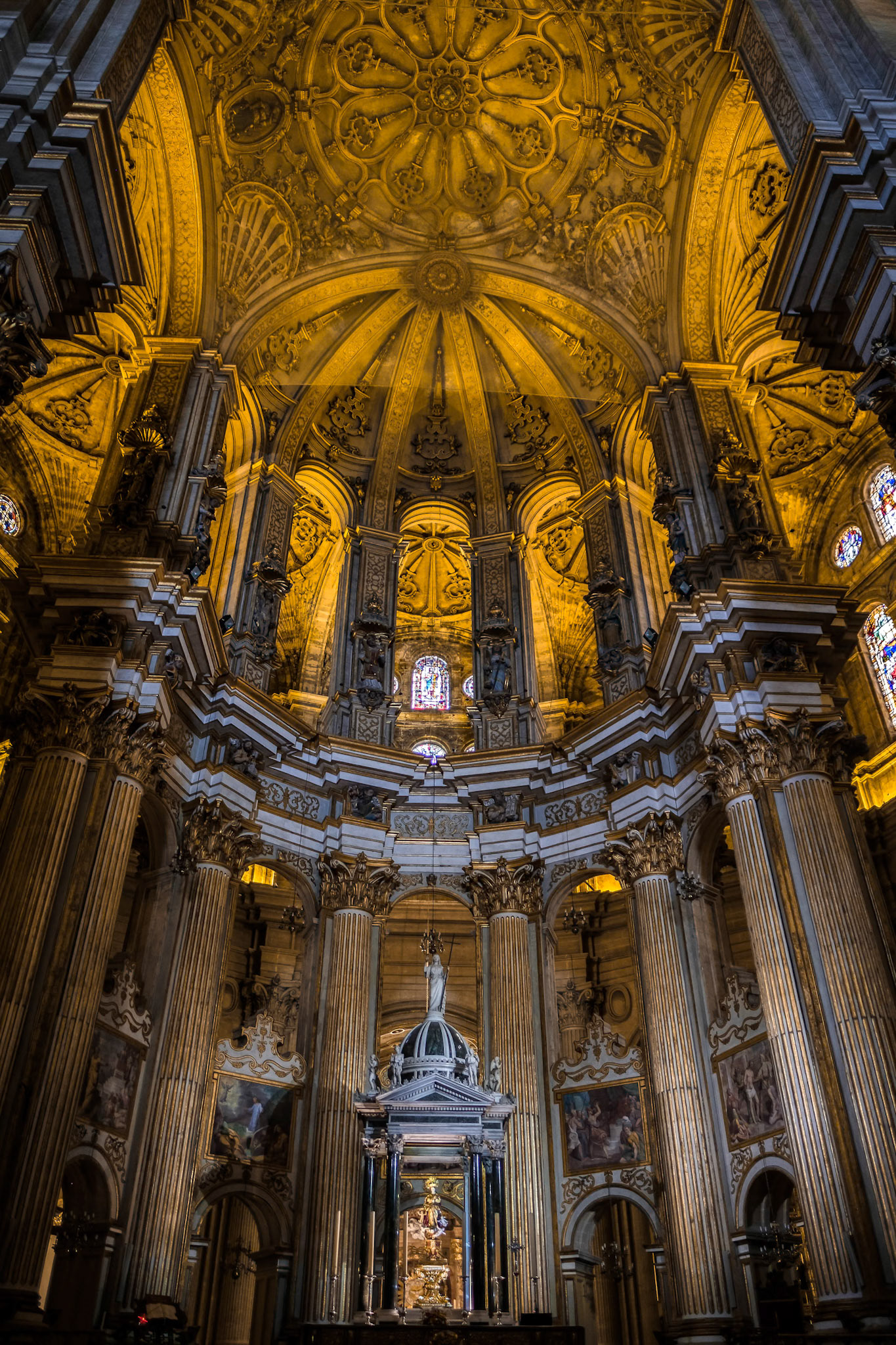 Interior View of the Cathedral of the Incarnation in Malaga