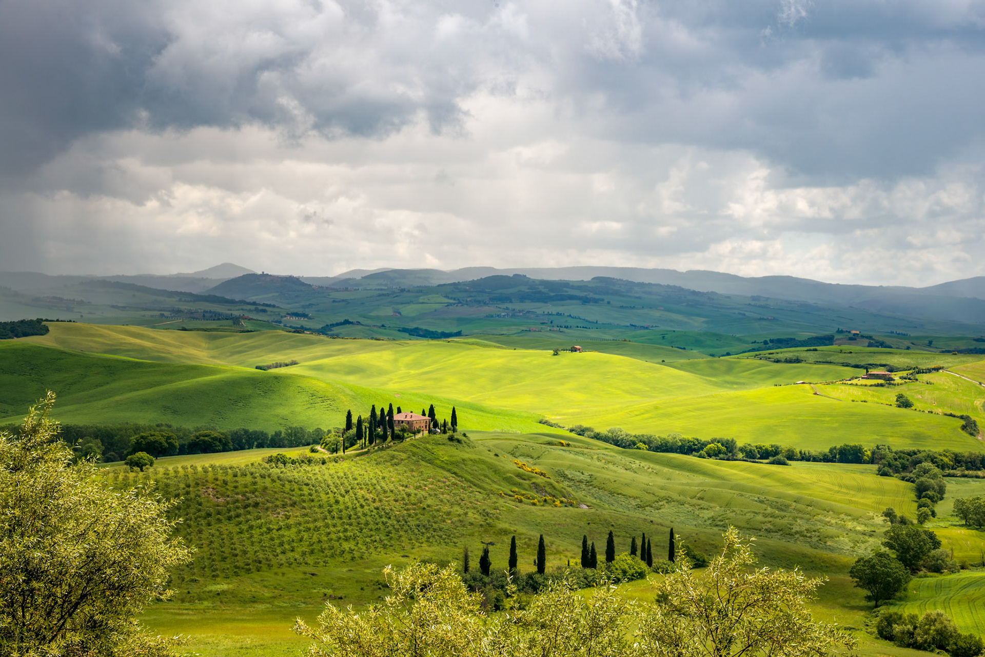 PIENZA, TUSCANY, ITALY - MAY 20 : Countryside of Val d'Orcia in Pienza on May 20, 2013