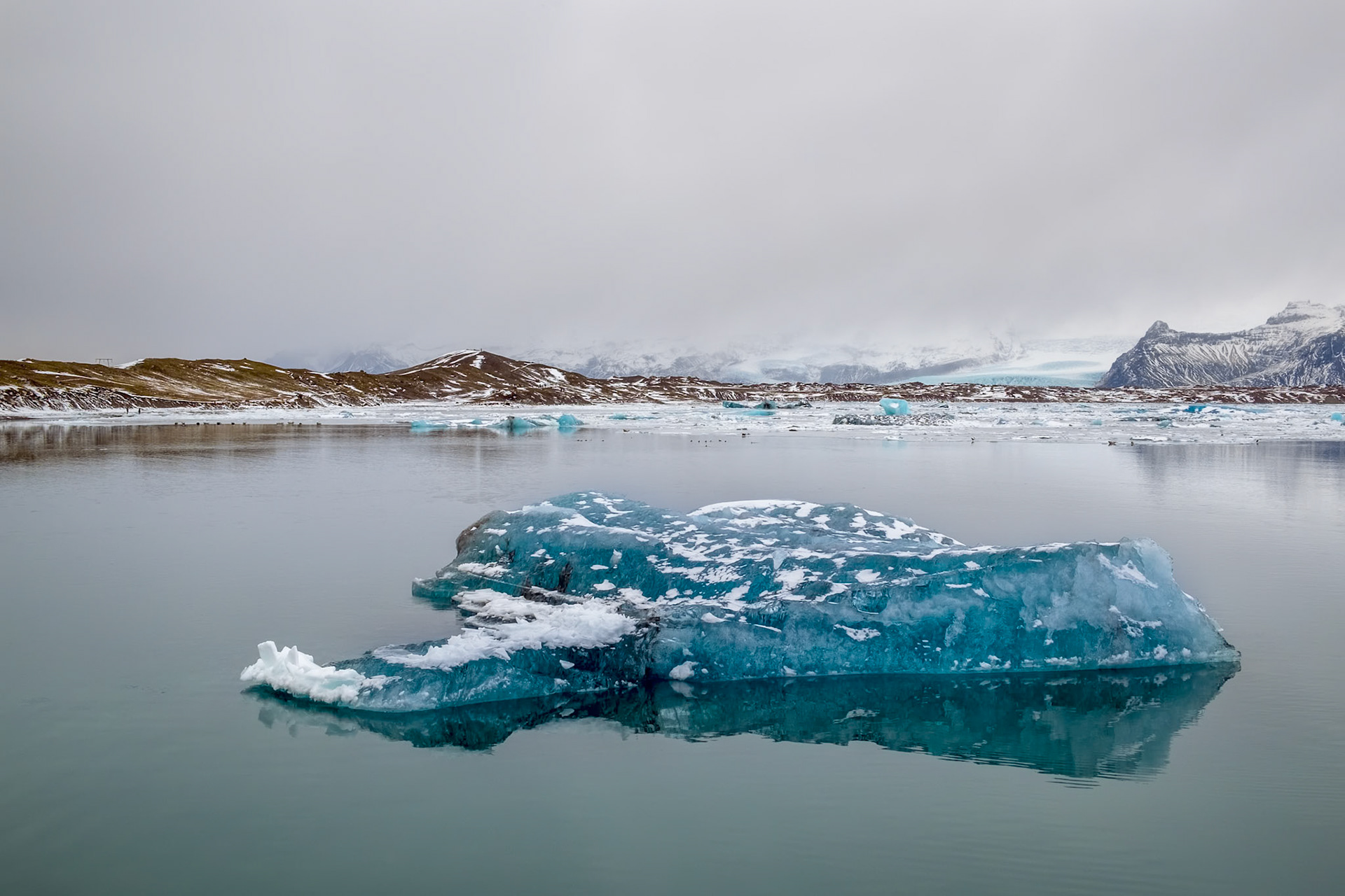View of Jokulsarlon Ice Lagoon