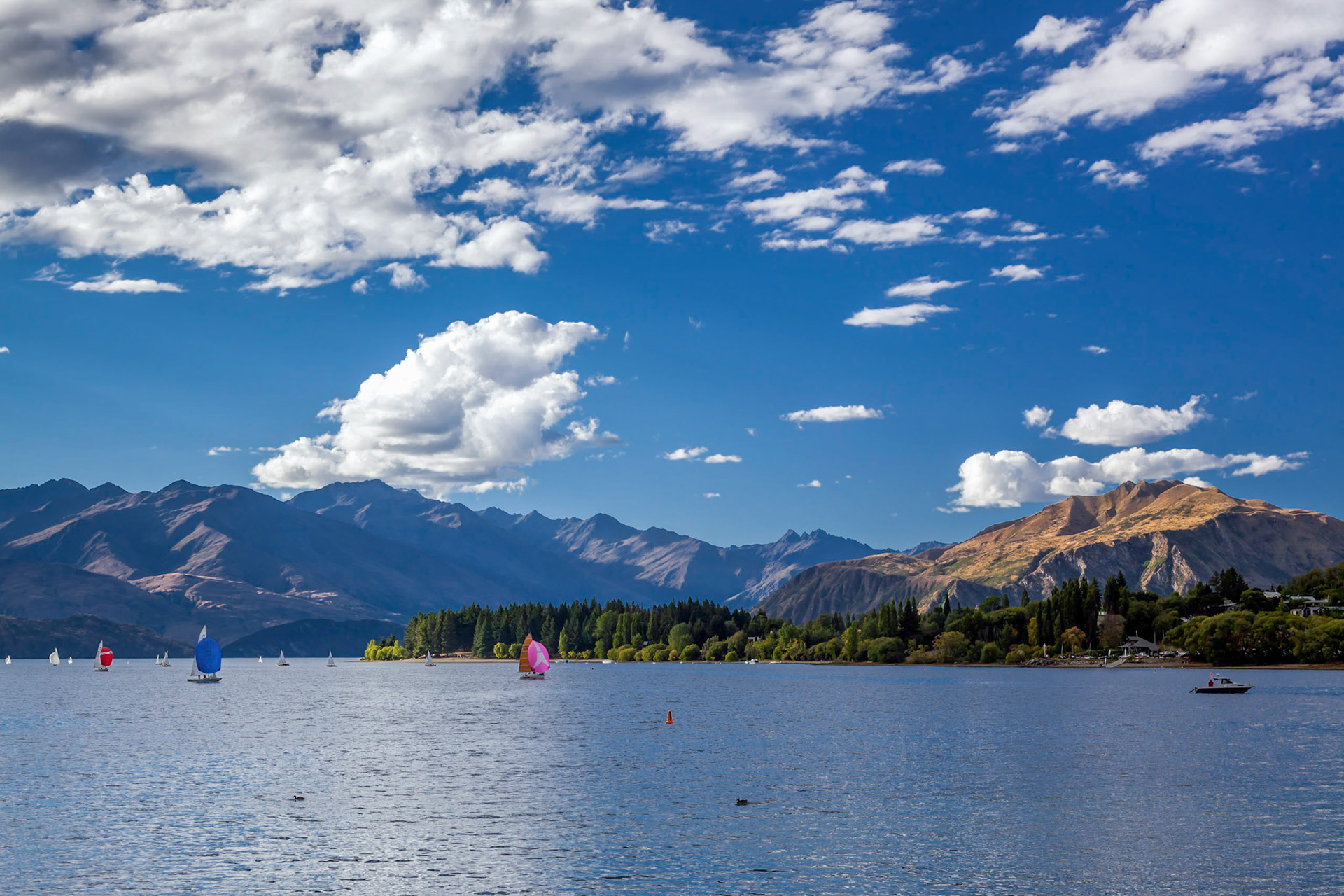 Sailing on Lake Wanaka