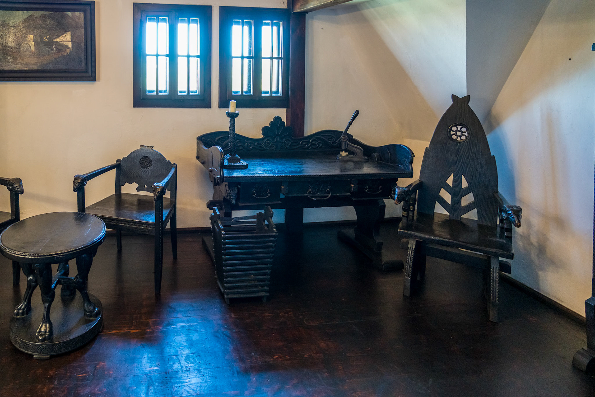 BRAN, TRANSYLVANIA/ROMANIA - SEPTEMBER 20 : Interior view of Dracula's Castle in Bran Transylvania Romania on September 20, 2018