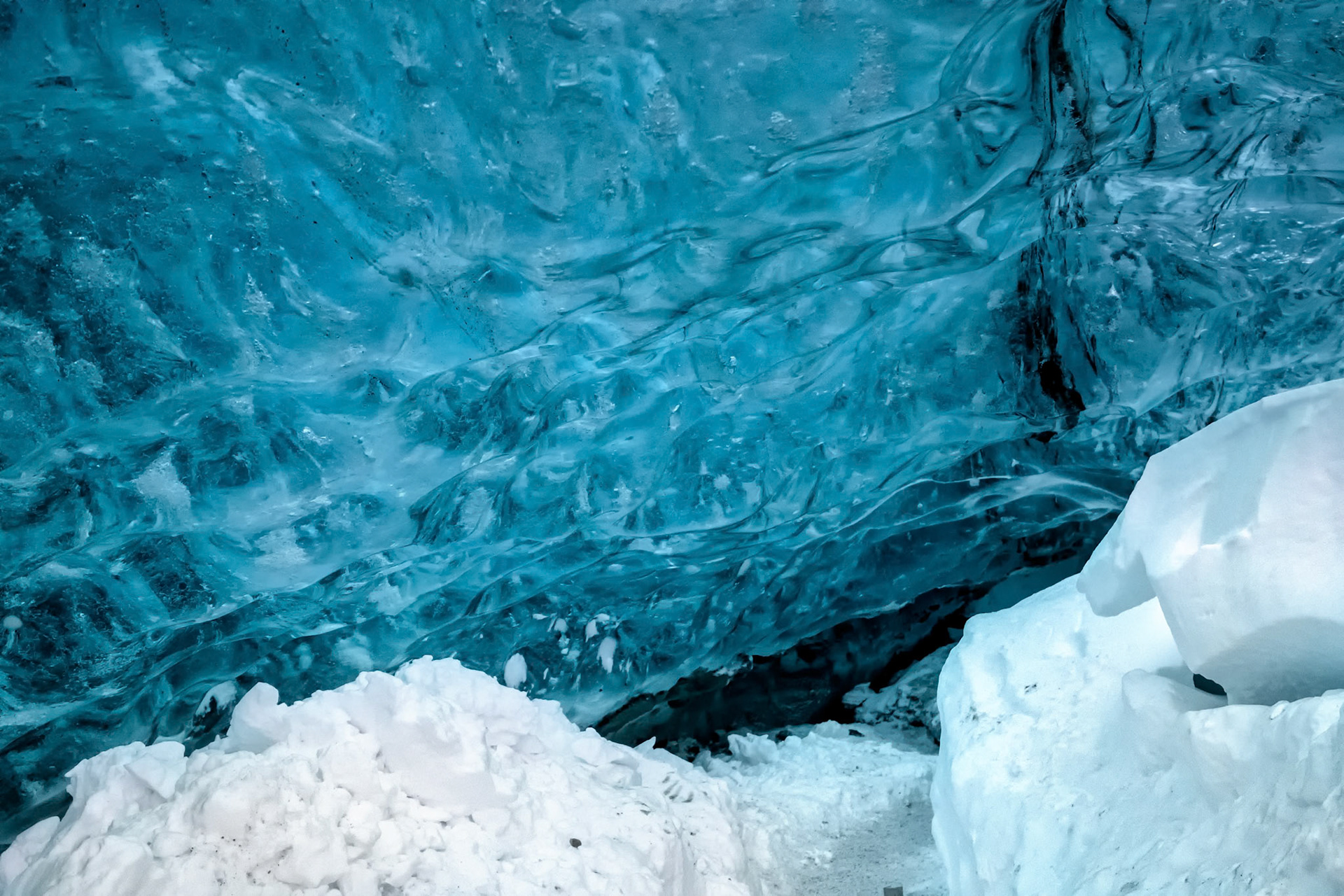 Crystal Ice Cave near Jokulsarlon