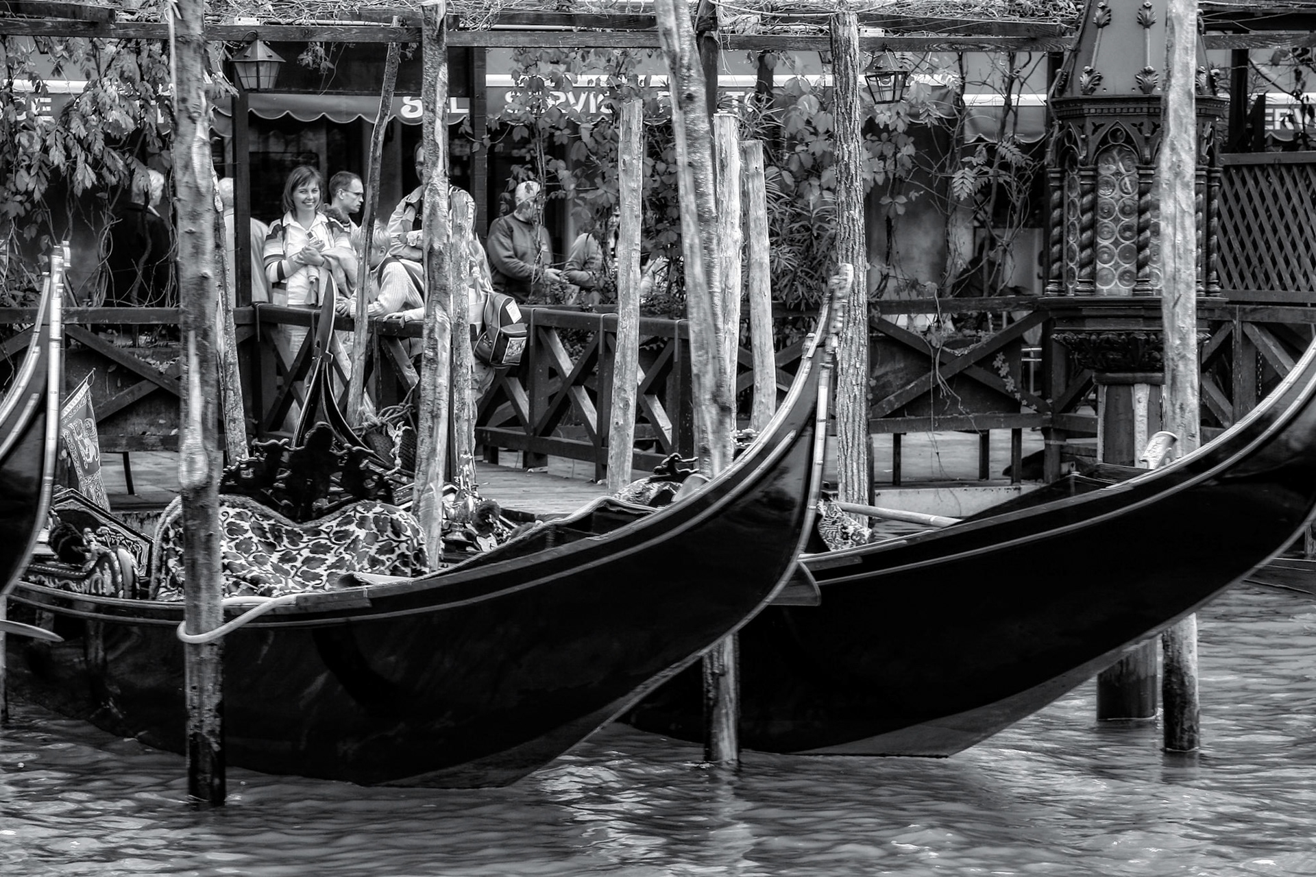 Waiting for the Gondolier in Venice