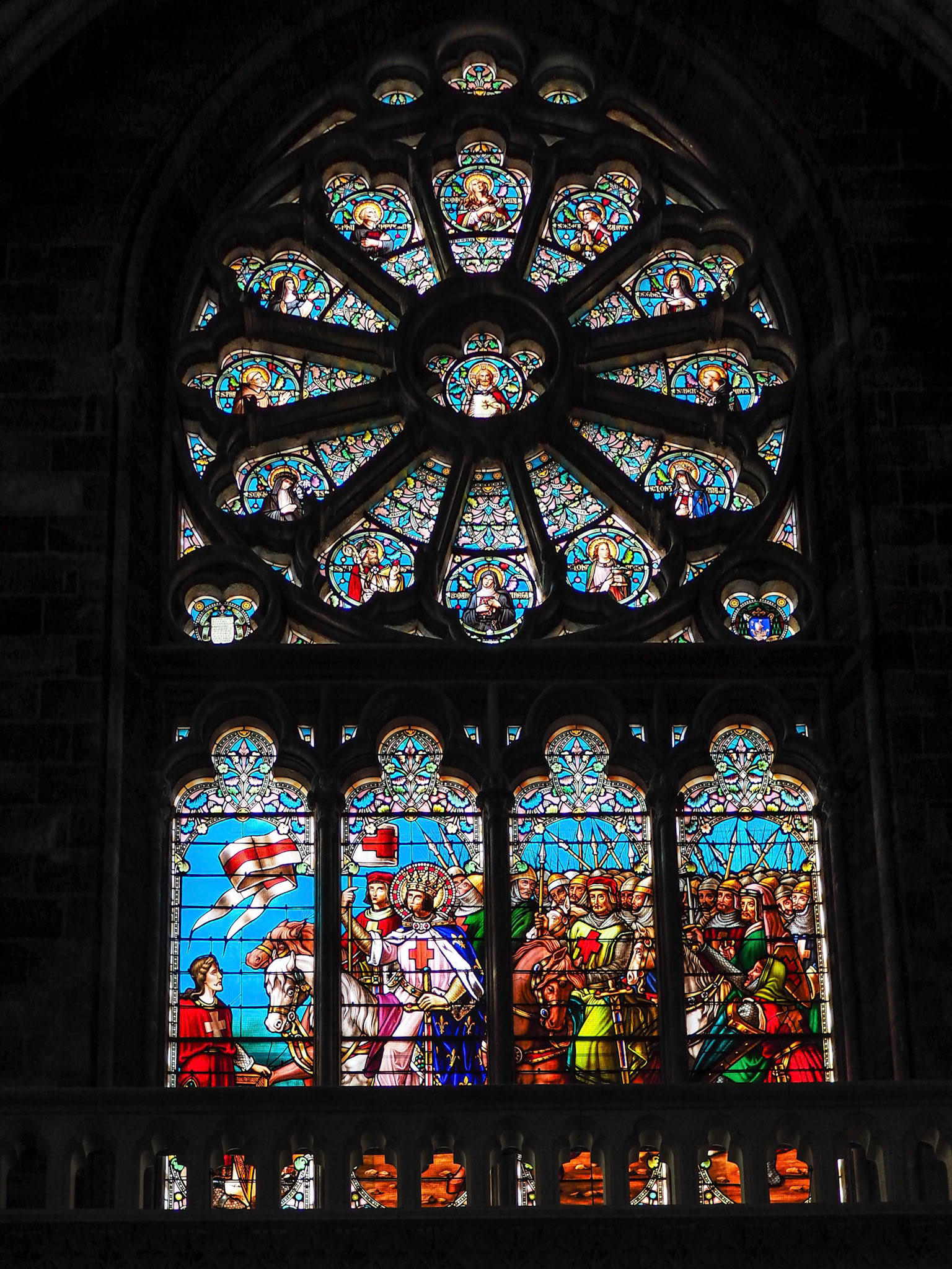 Stained Glass Windows in the Church of St Martial in Bordeaux