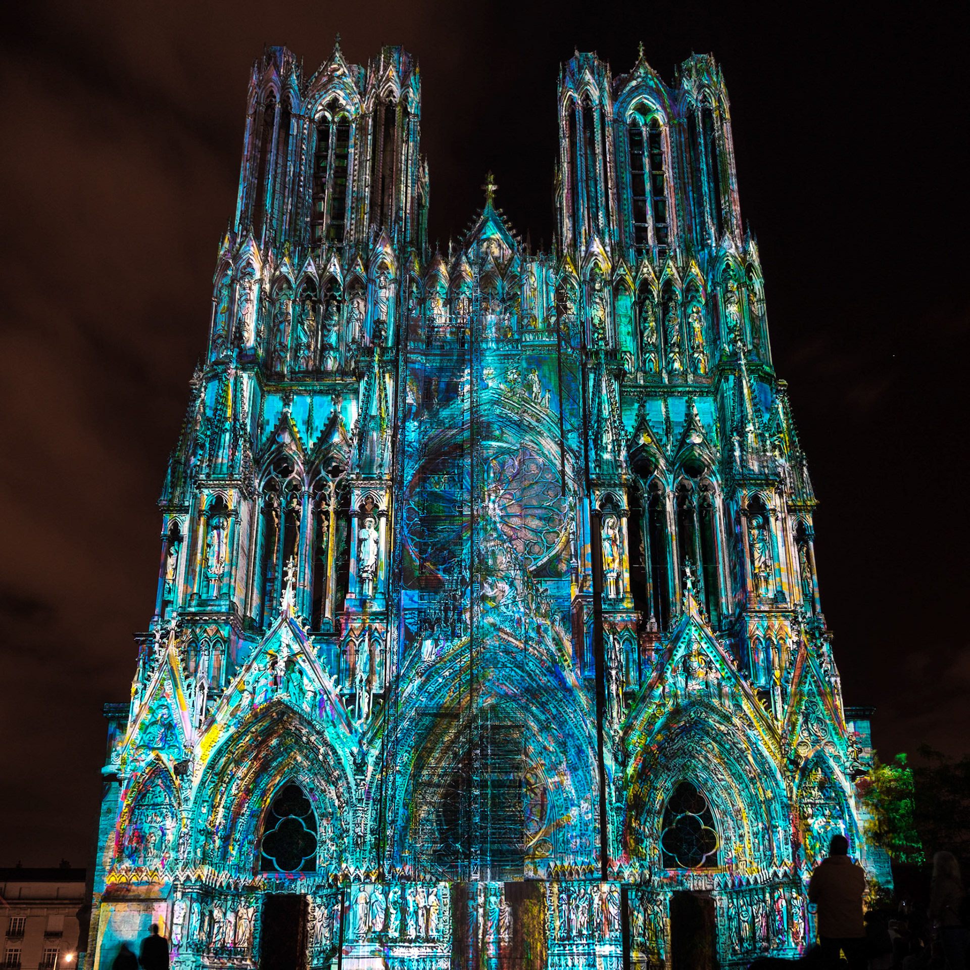 Light Show at Reims Cathedral