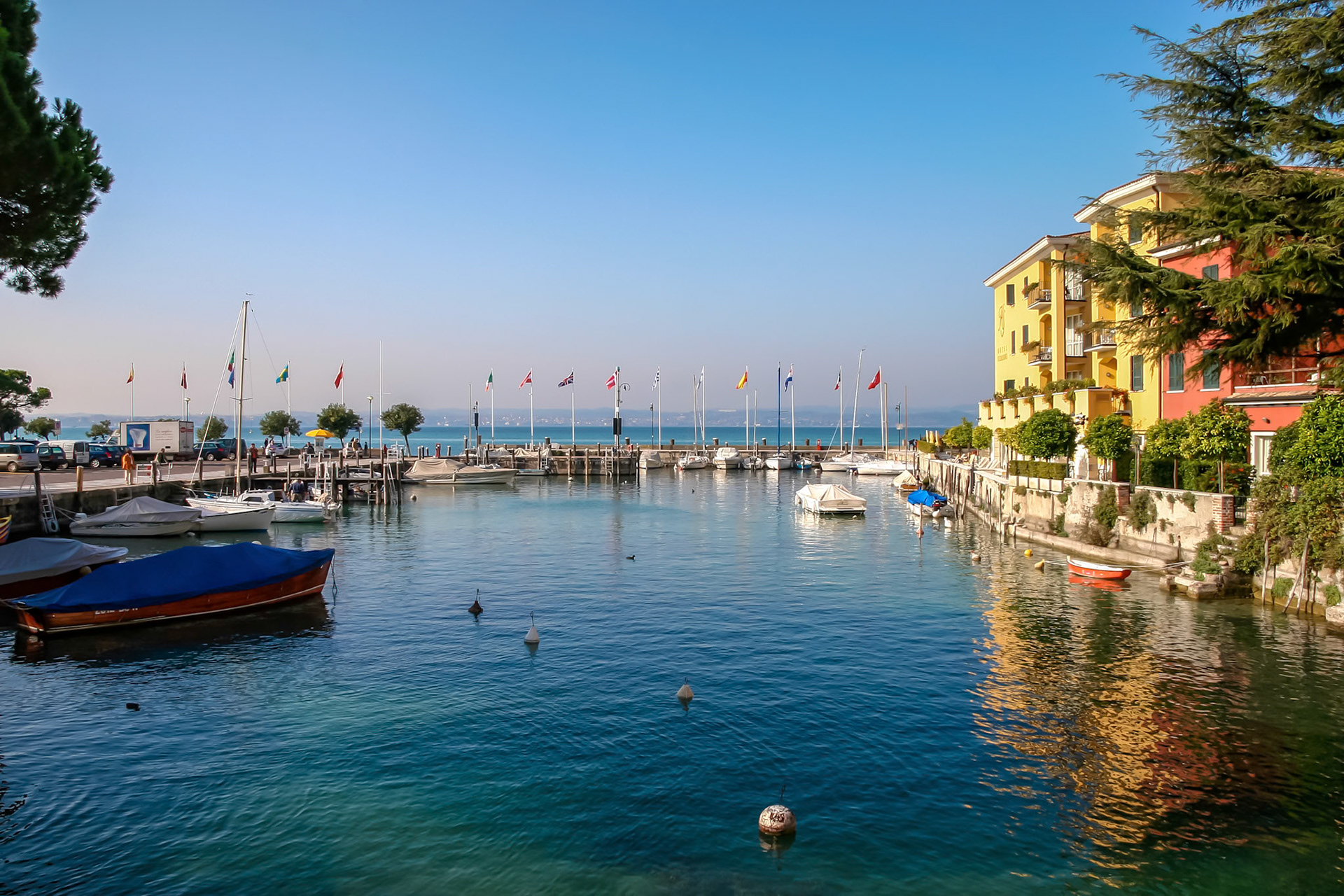 Small Marina at Sirmione Lake Garda