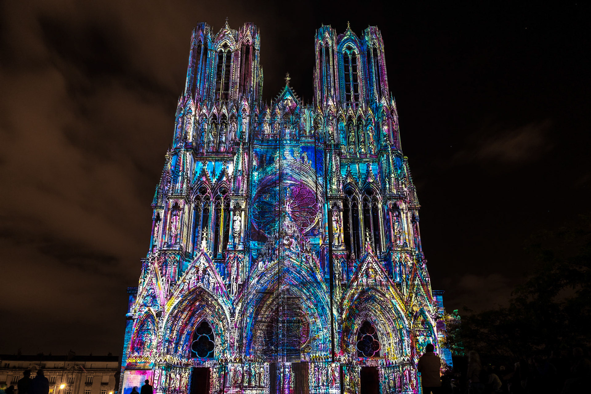 Light Show at Reims Cathedral