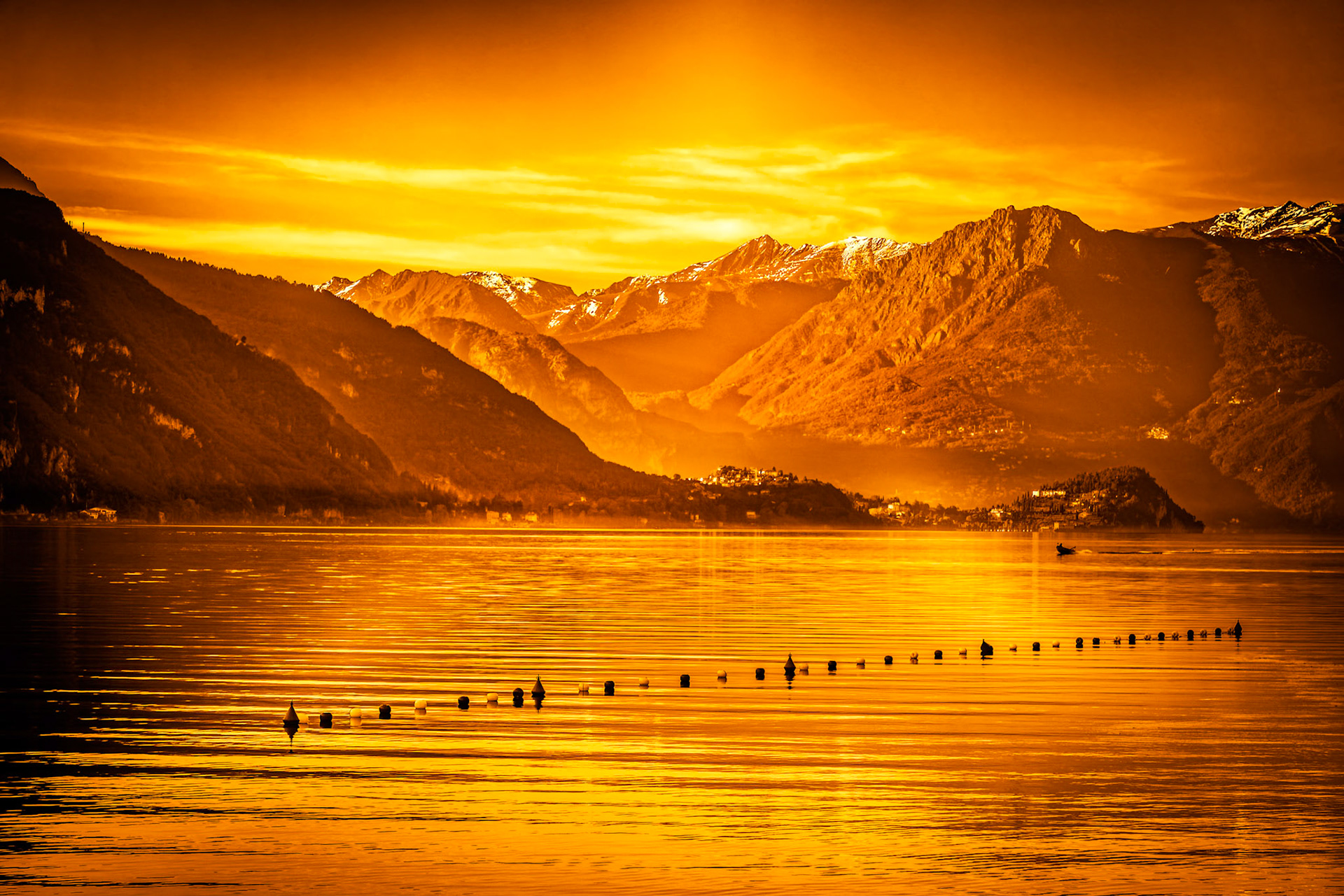View of Lake Como from Mandello del Lario