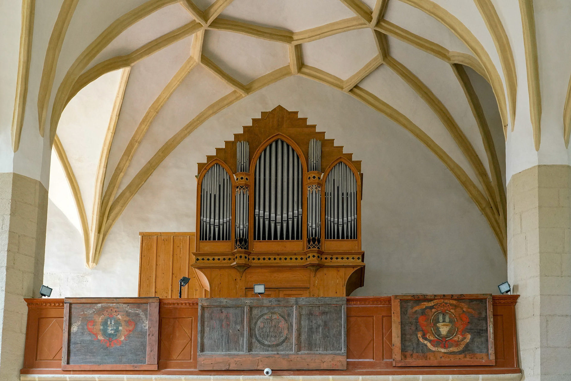 SIGHISOARA, TRANSYLVANIA/ROMANIA - SEPTEMBER 17 : View of the Organ of the Church on the Hill in Sighisoara Transylvania Romania on September 17, 2018
