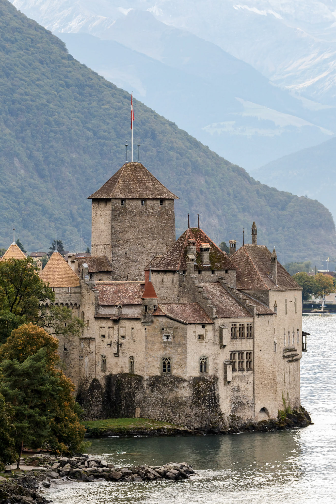 Chateau de Chillon in Montreux Switzerland
