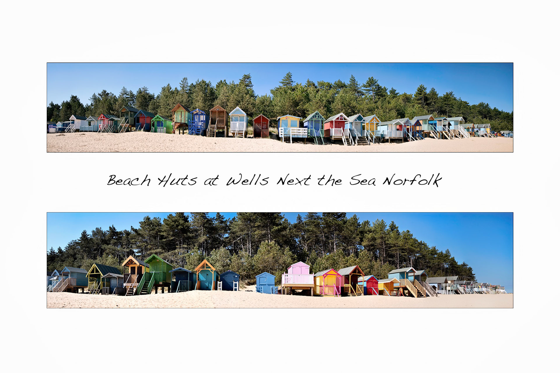 Some Brightly Coloured Beach Huts in Wells Next the Sea