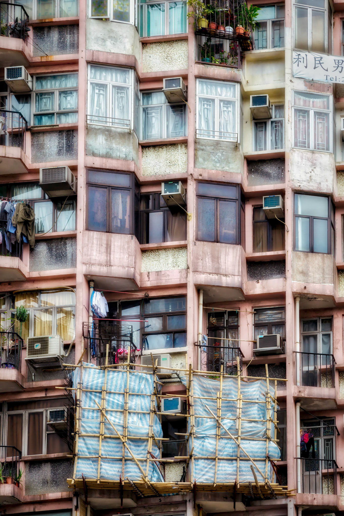 Old Apartment Block in Hongkong