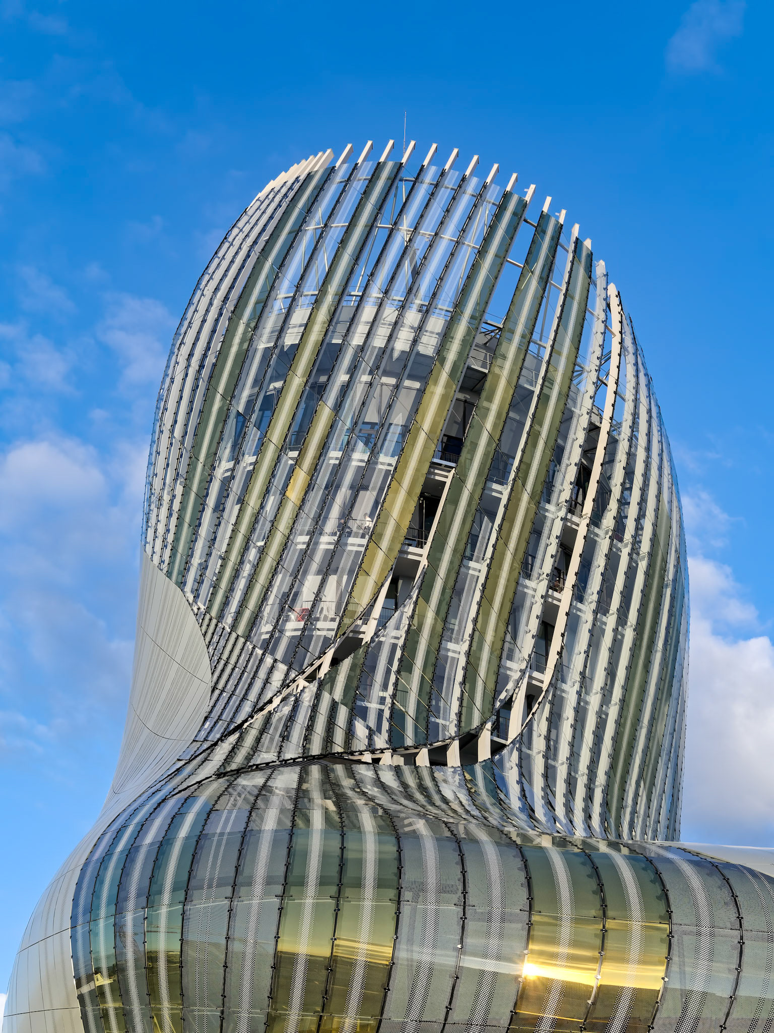 View of La Cite du Vin Building in Bordeaux
