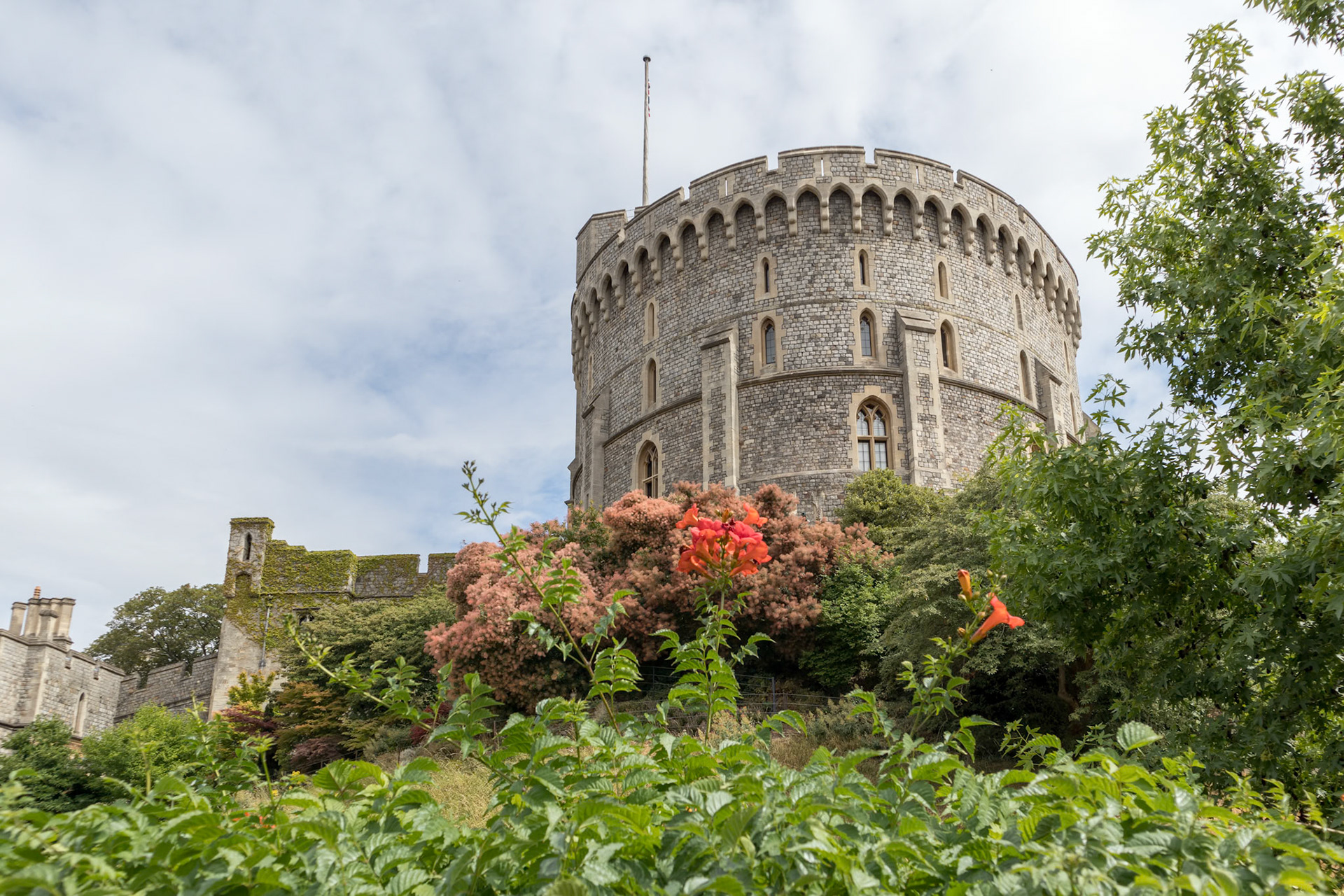 WINDSOR, MAIDENHEAD &amp; WINDSOR/UK - JULY 22 : View of Windsor Castle at Windsor, Maidenhead &amp; Windsor on July 22, 2018
