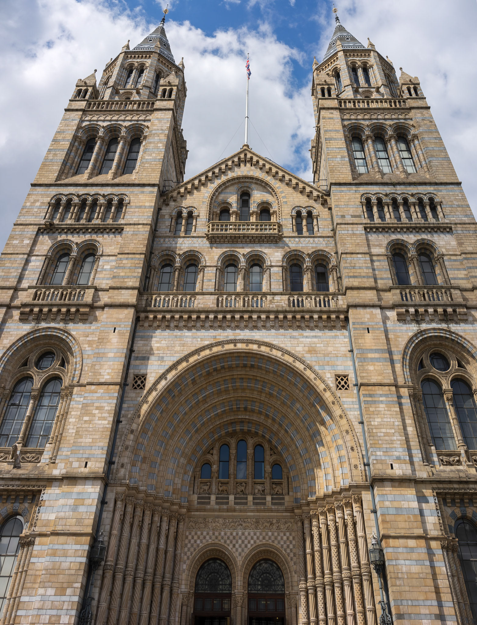 Exterior View of the Natural History Museum in London