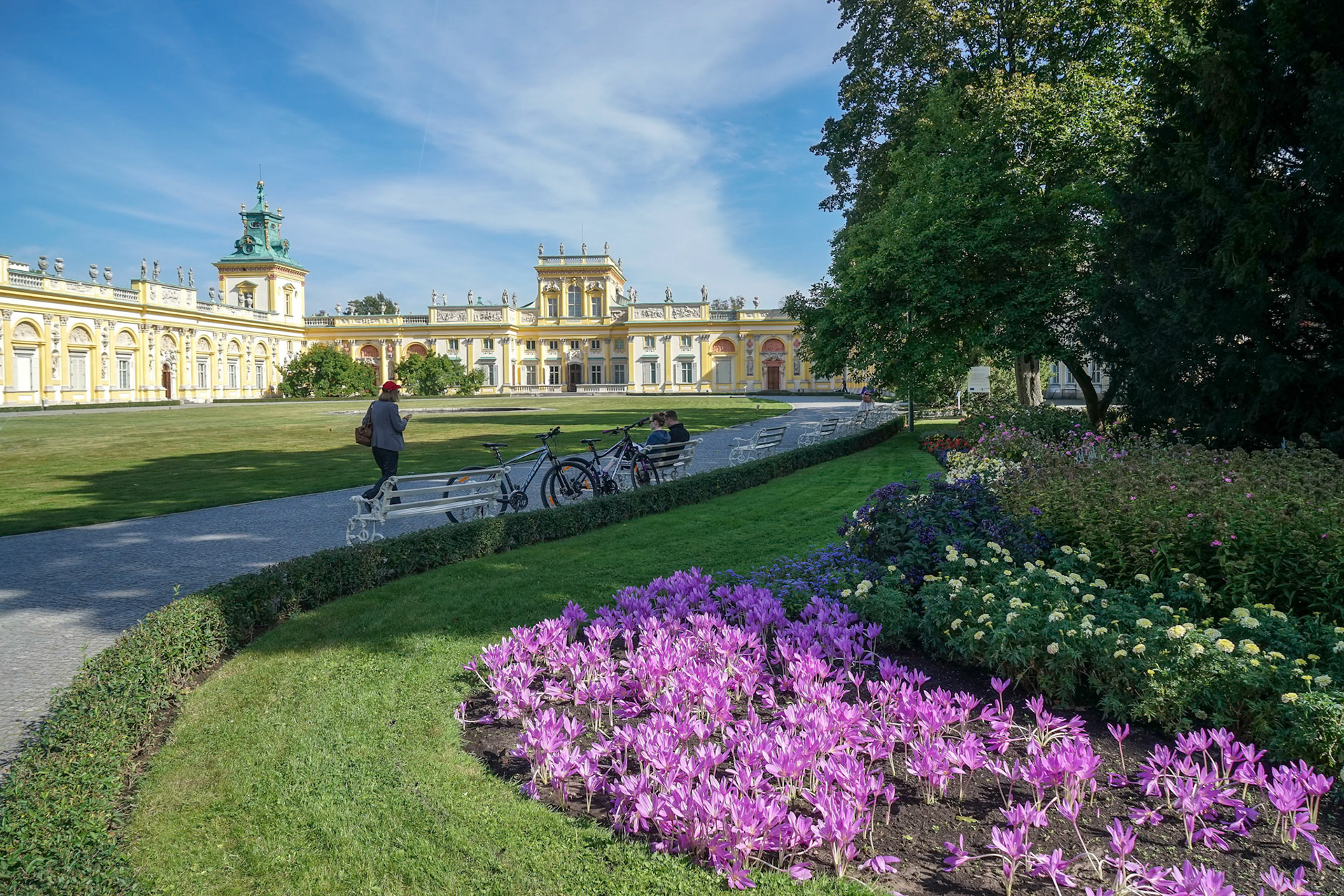 Approach to Wilanow Palace in Warsaw