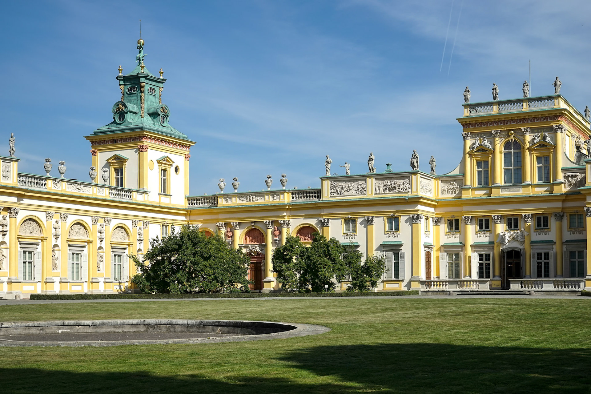 Wilanow Palace in Warsaw Poland
