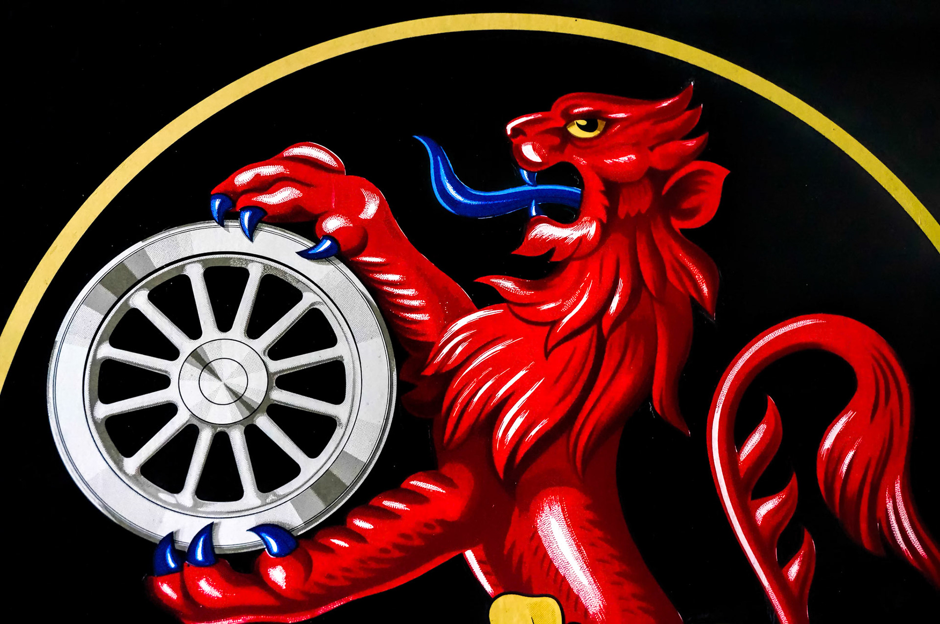 British Railways Logo on an Old Steam Train