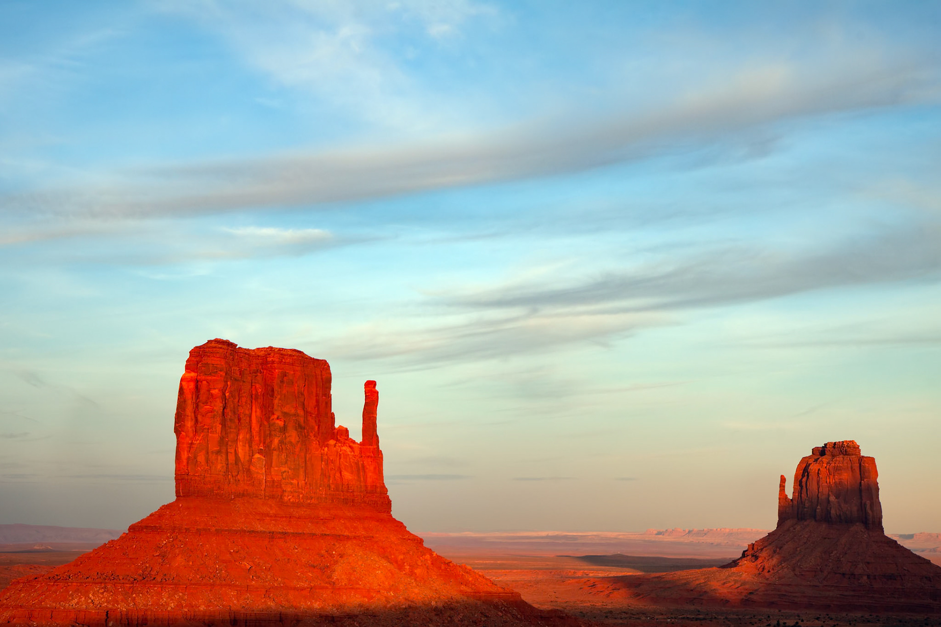 Scenic View of Monument Valley Utah USA