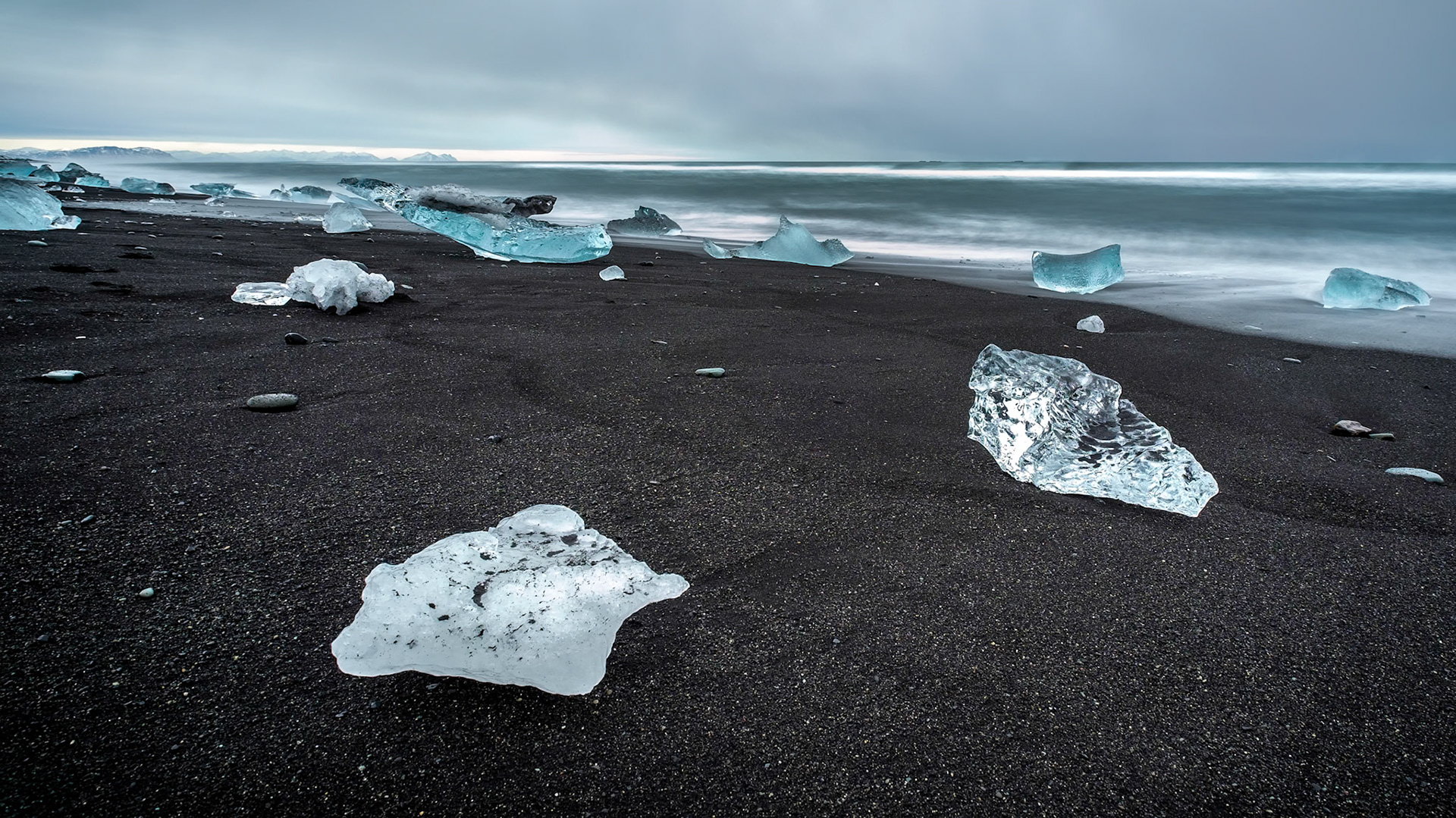 View of Jokulsarlon Beach