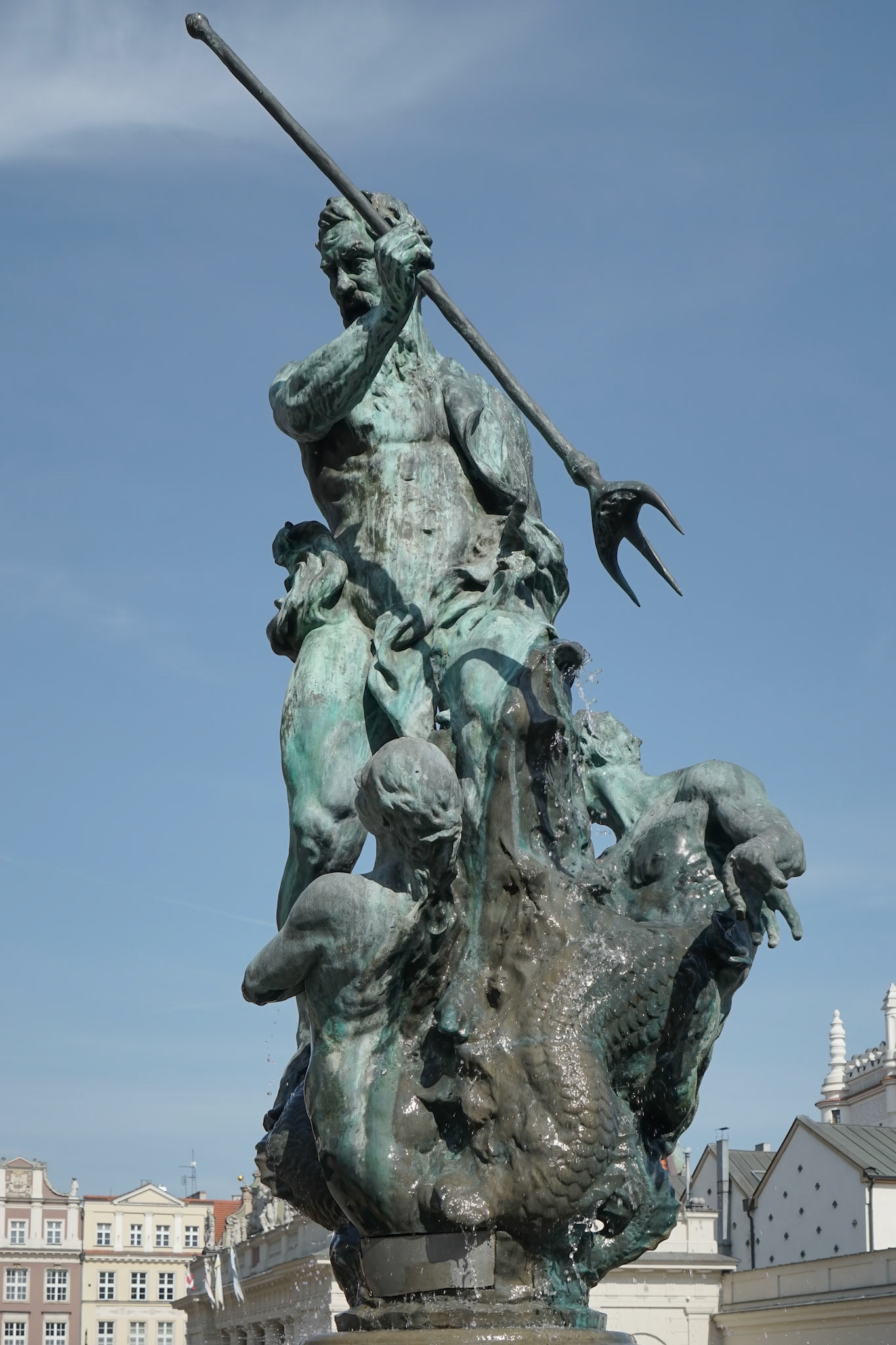 Fountain of Neptune in Poznan