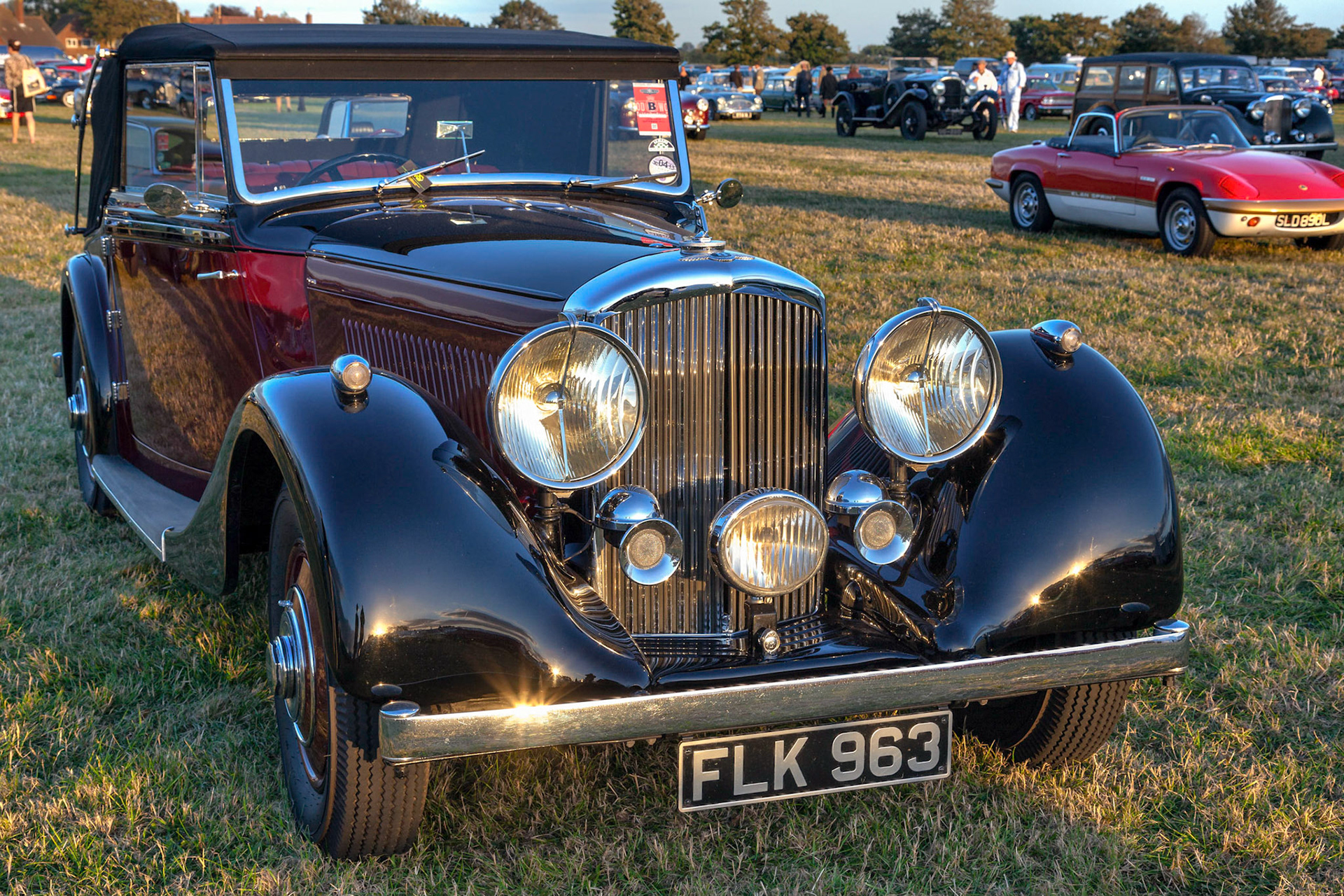 Close-up of the Front of a Vintage Bentley