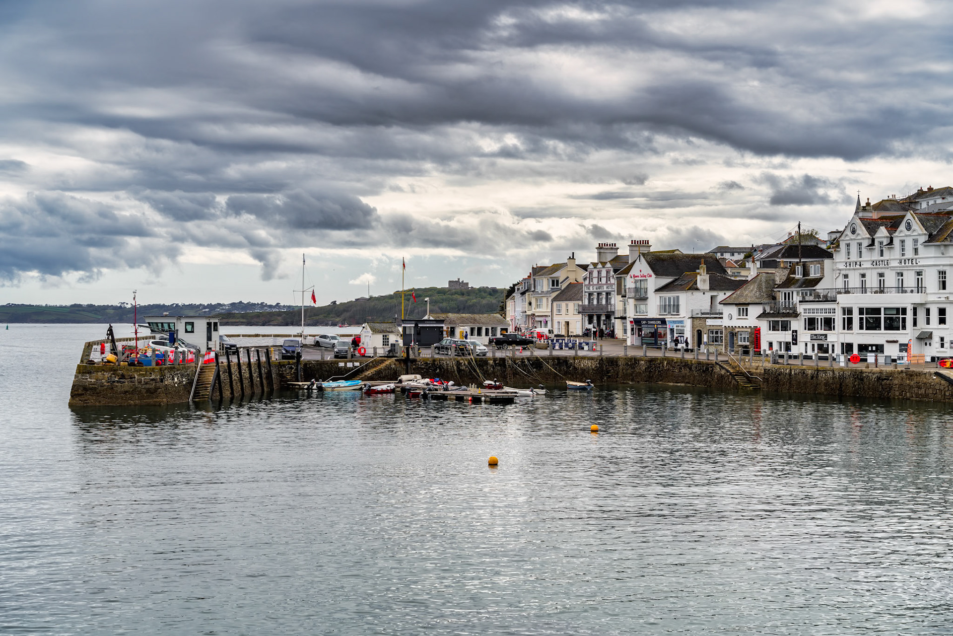 ST MAWES, CORNWALL, UK - MAY 12 : View of St Mawes, Cornwall on May 12, 2021. Unidentified people