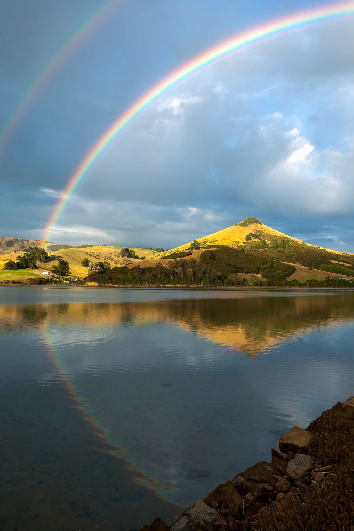 Double Rainbow over the Otago Peninsula