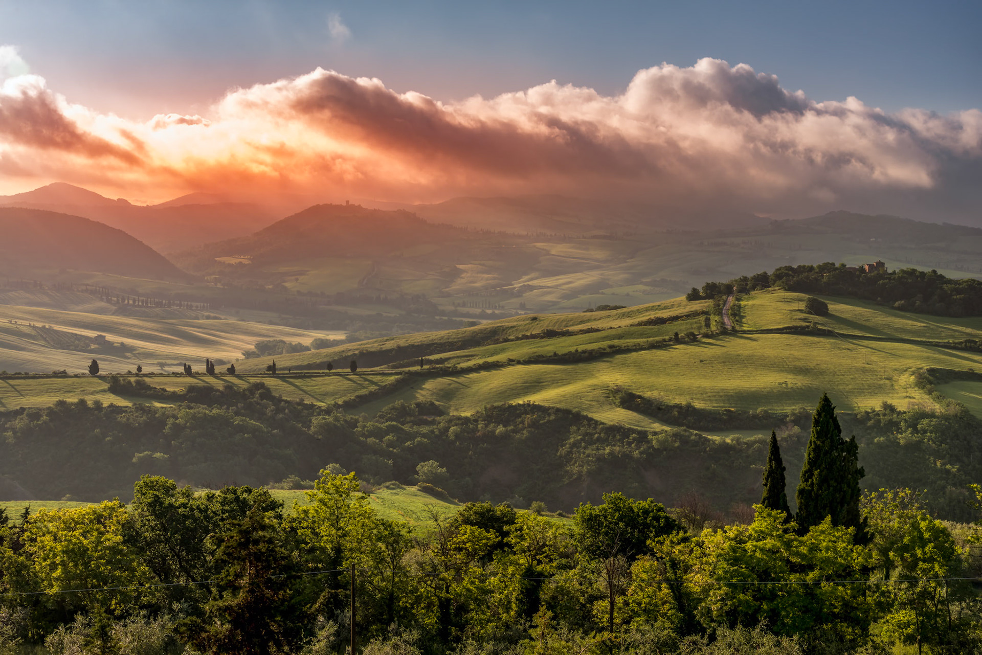 Countryside of Val d'Orcia Tuscany