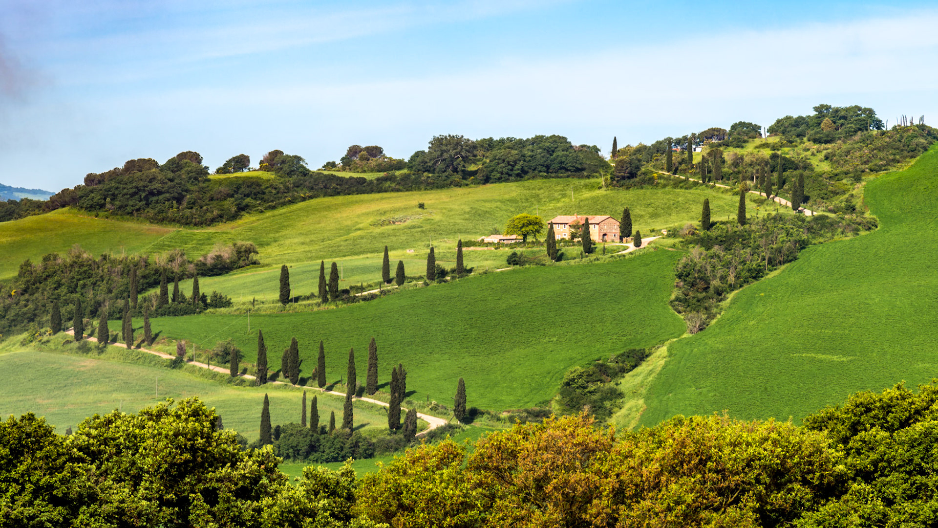 Scenery of Val d'Orcia in Tuscany