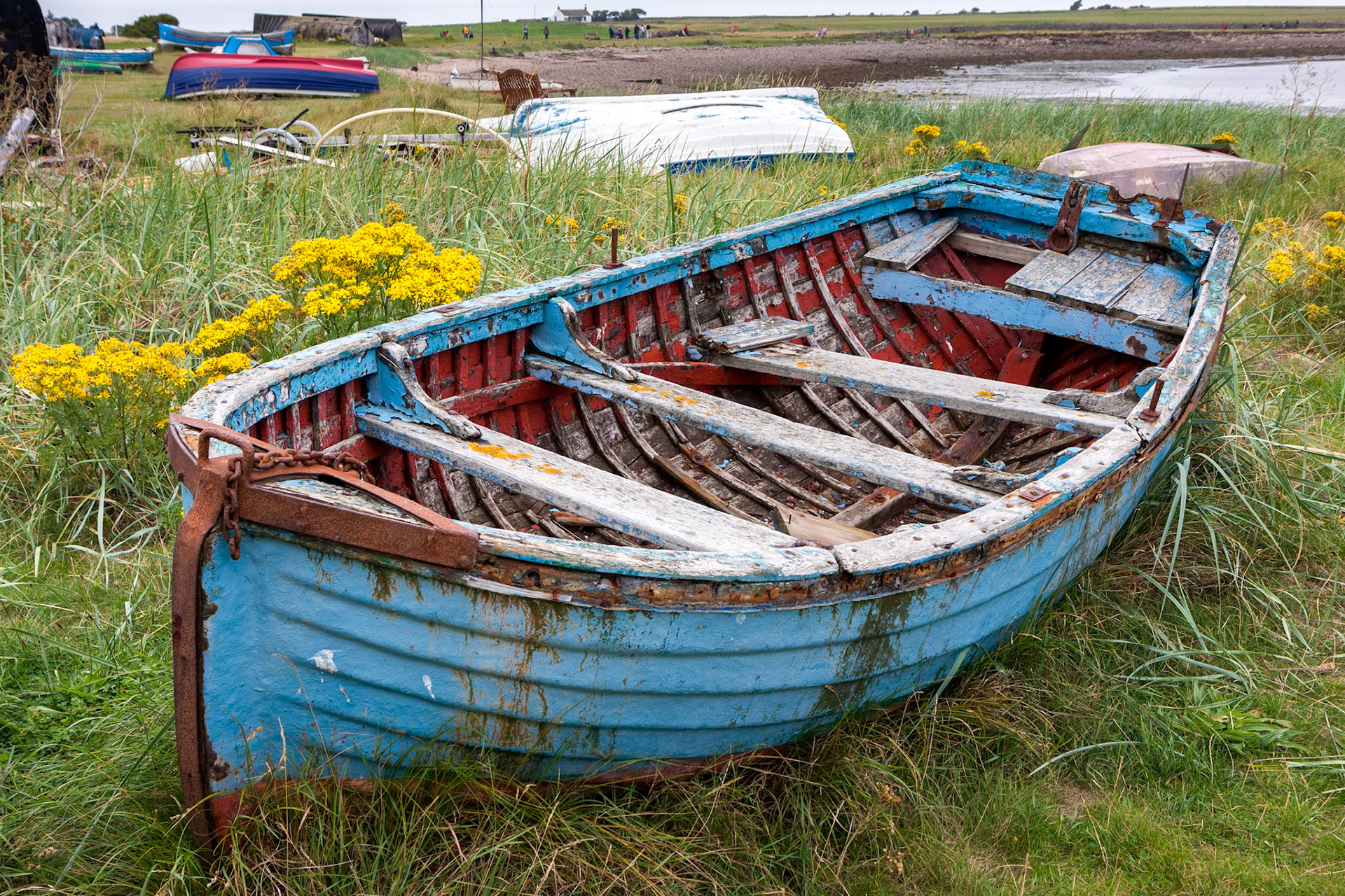 Old rowing boat