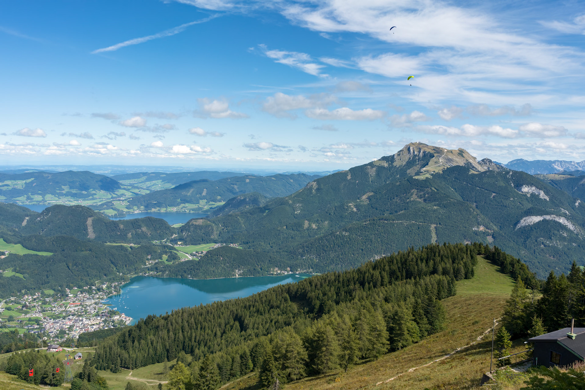 View of the Countryside from Zwölferhorn Mountain