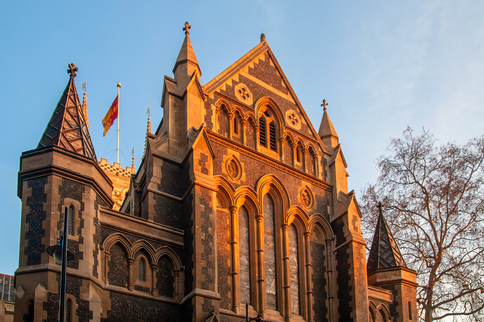 Evening Sun Shining on Southwark Cathedral