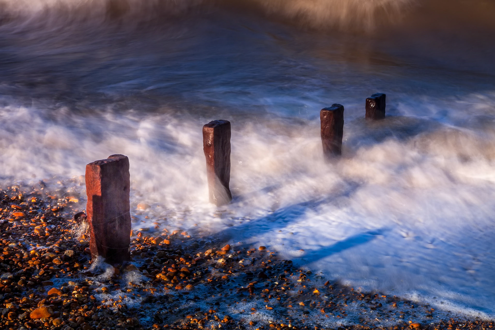 Reculver derelict sea defences