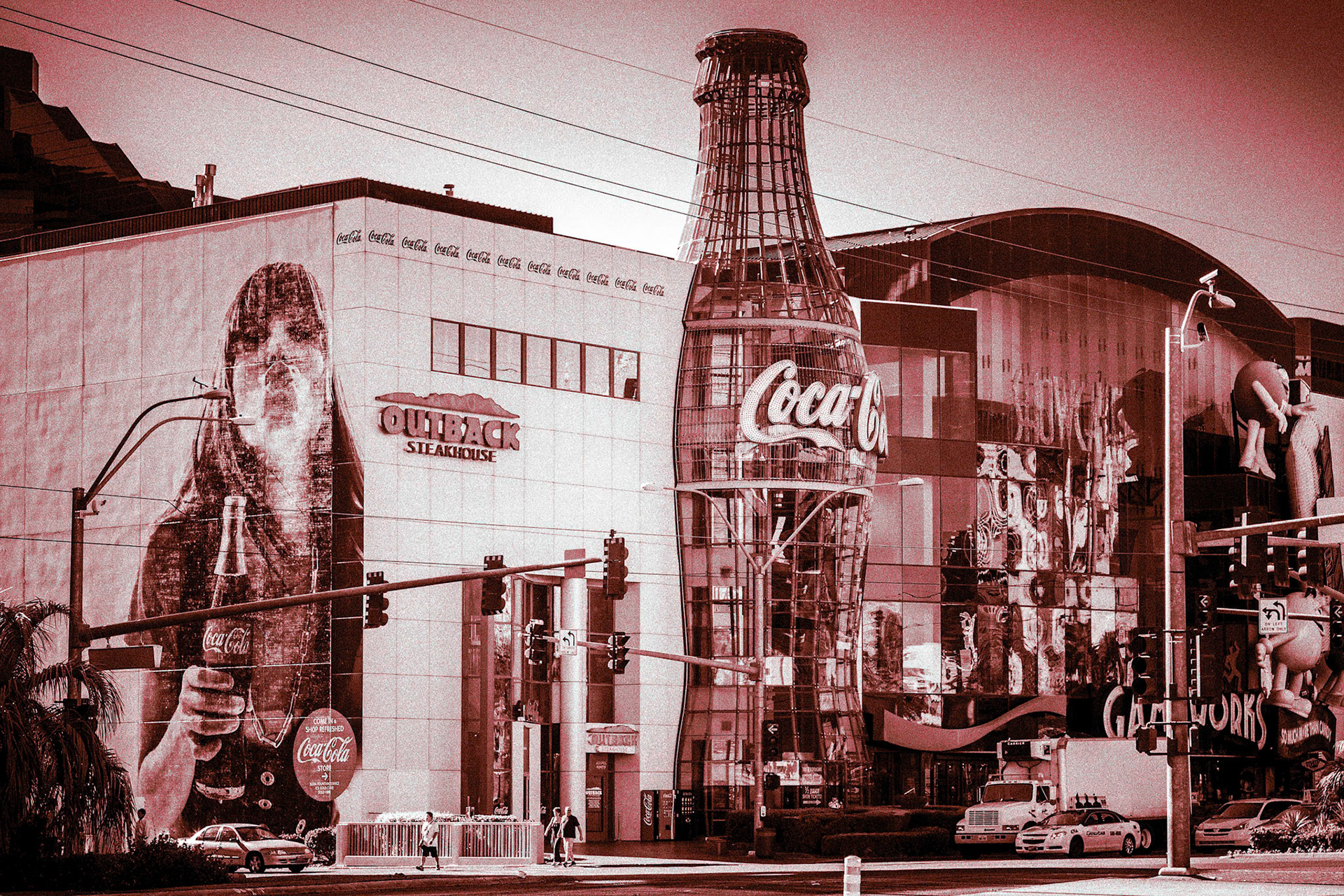Replica Coca Cola Bottle in Las Vegas