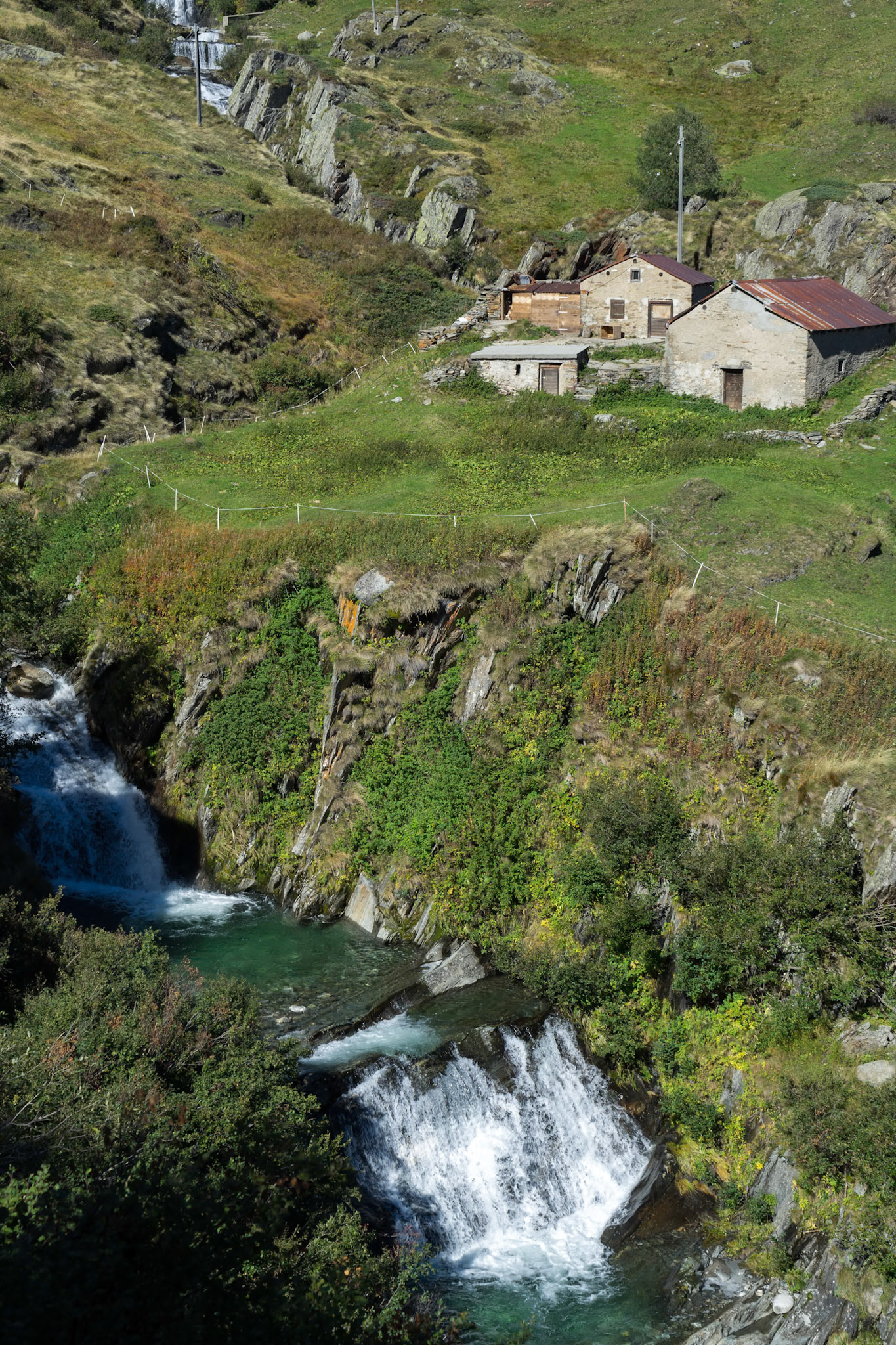 View from the Gotthard Pass in Switzerland