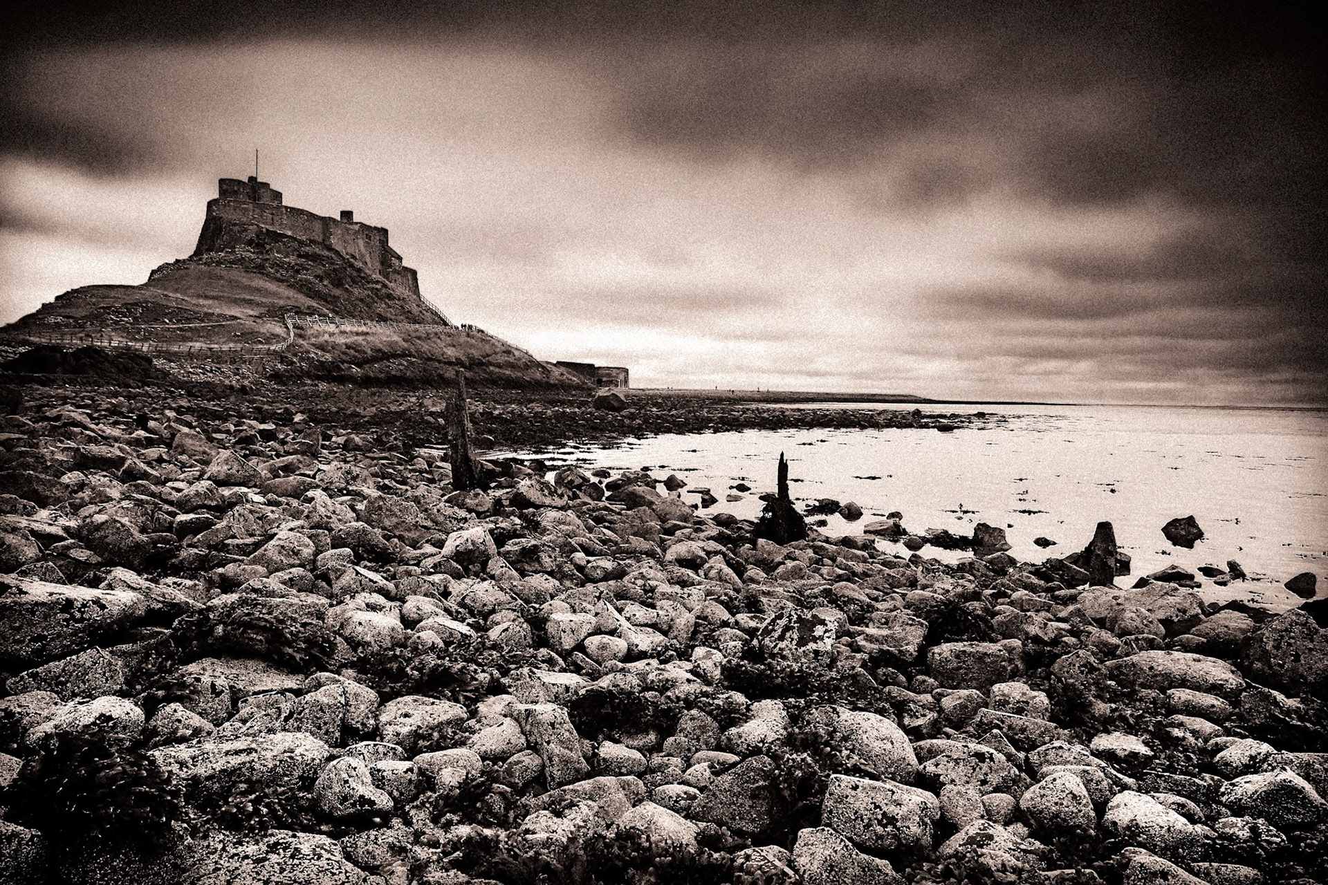 Brooding Sky over Lindisfarne