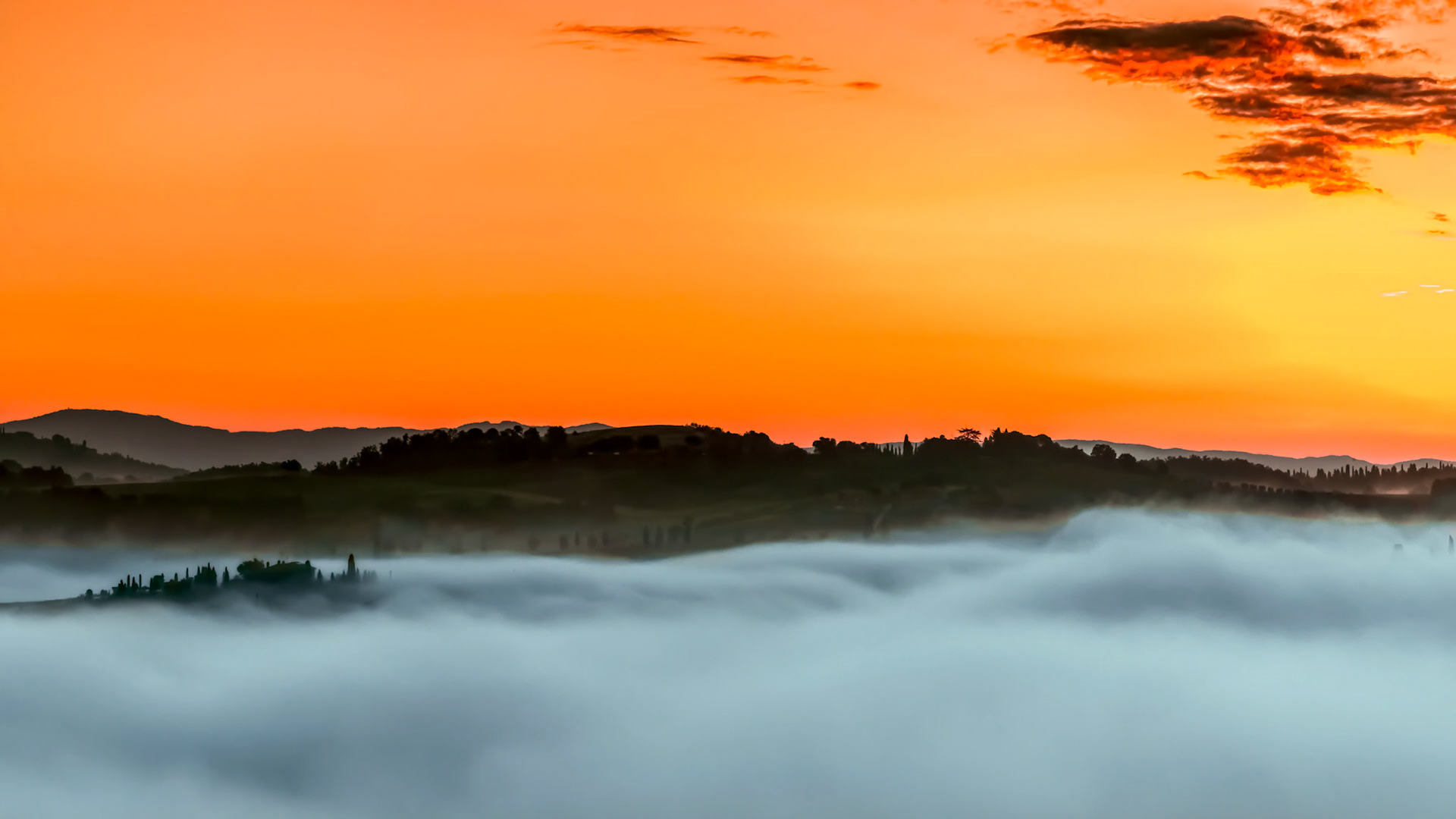 Sunrise over Val d'Orcia