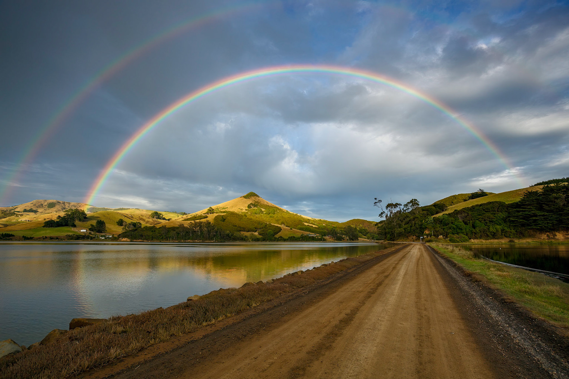 Double Rainbow over the Otago Peninsula