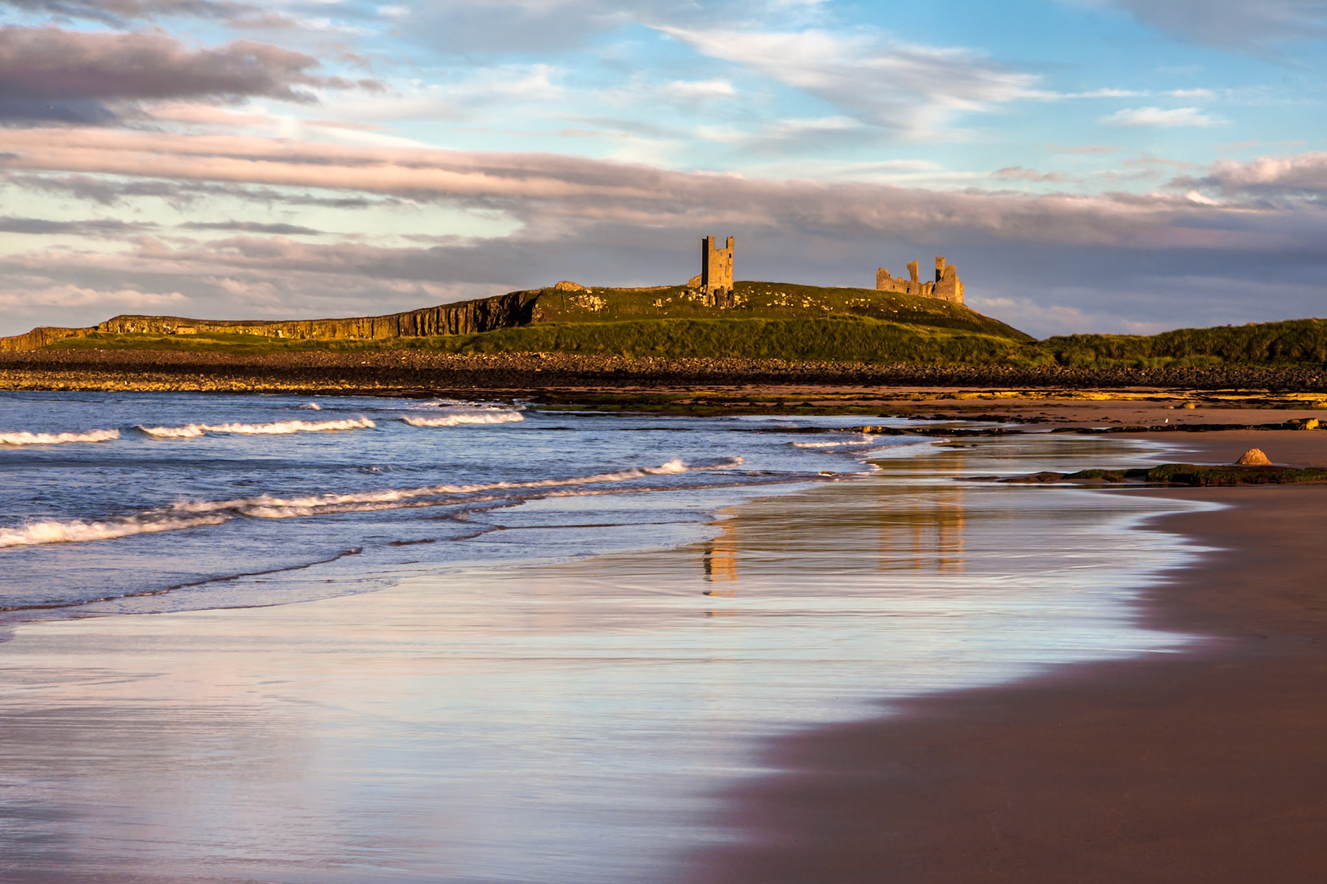 Sunset at Dunstanburgh Castle