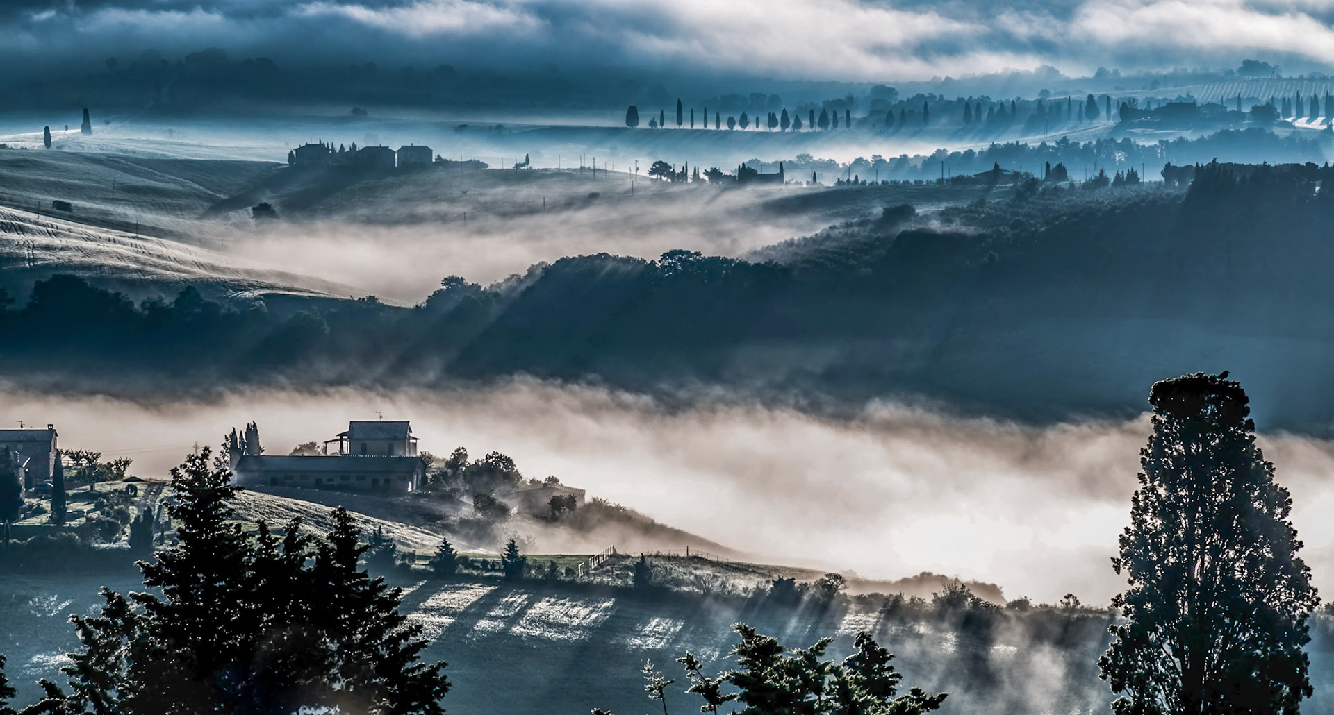 Mist Rolling through Val d' Orcia