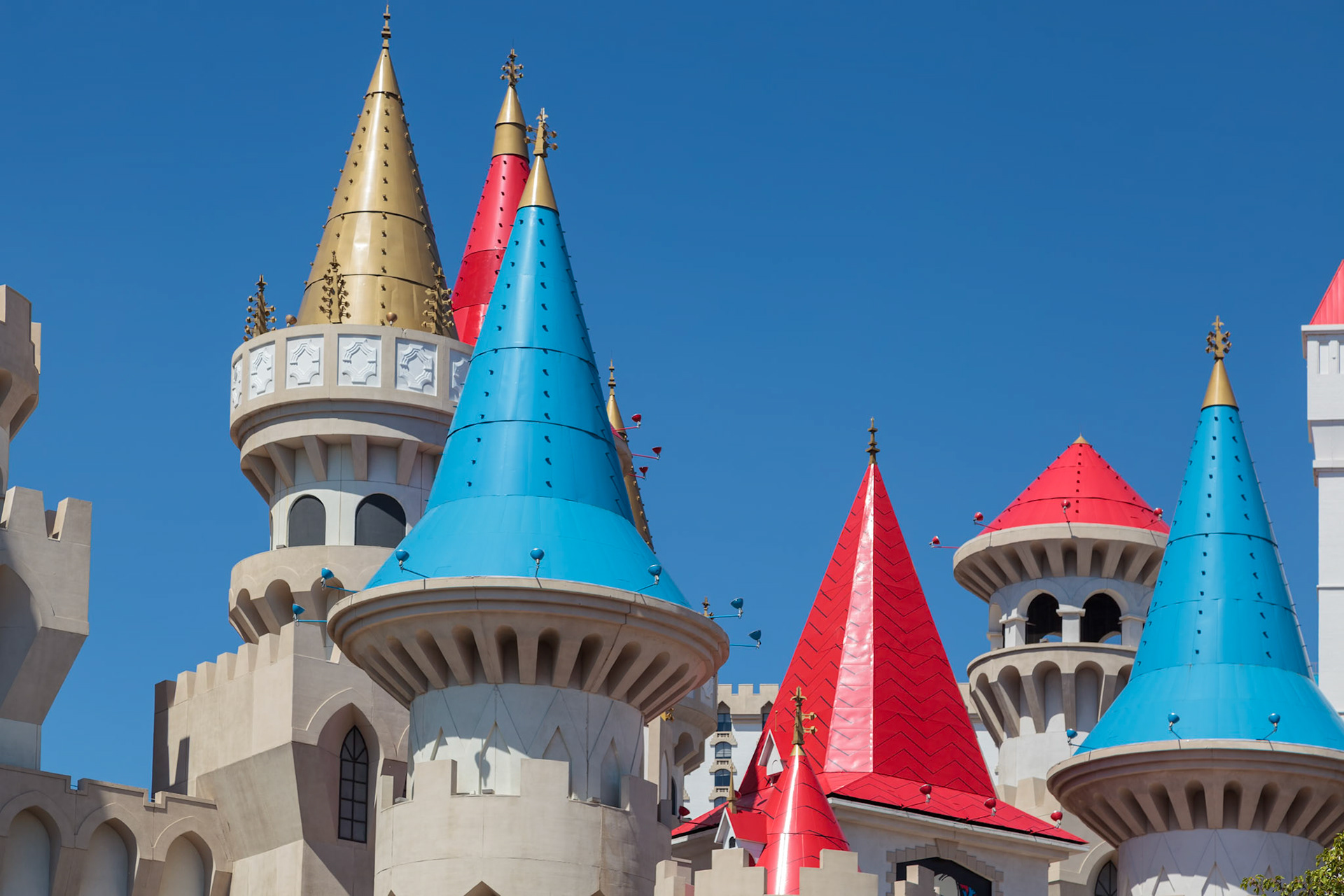 LAS VEGAS, NEVADA, USA - AUGUST 1 : Walt Disney Castle in Las Vegas on August 1, 2011