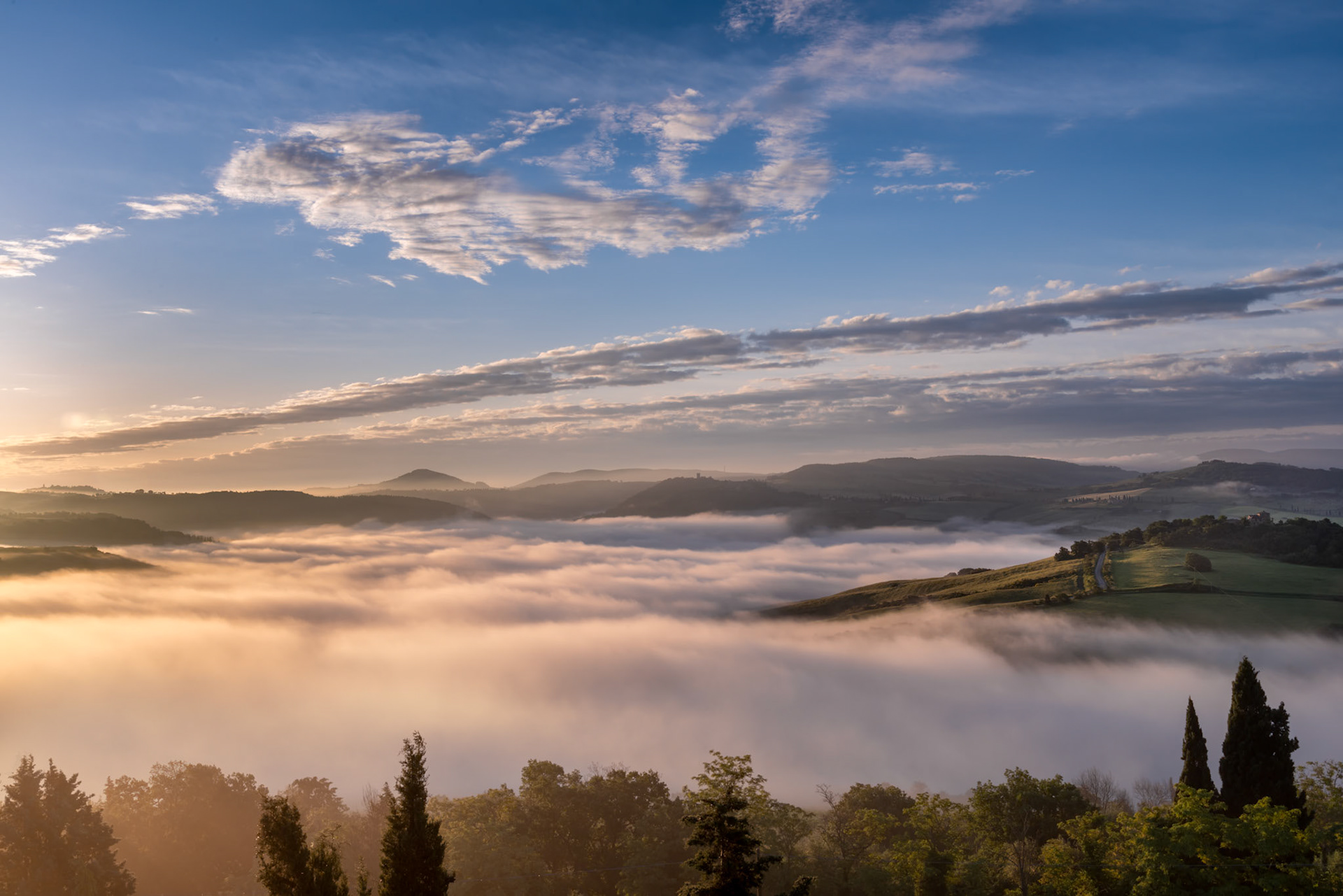 Sunrise over Val d'Orcia