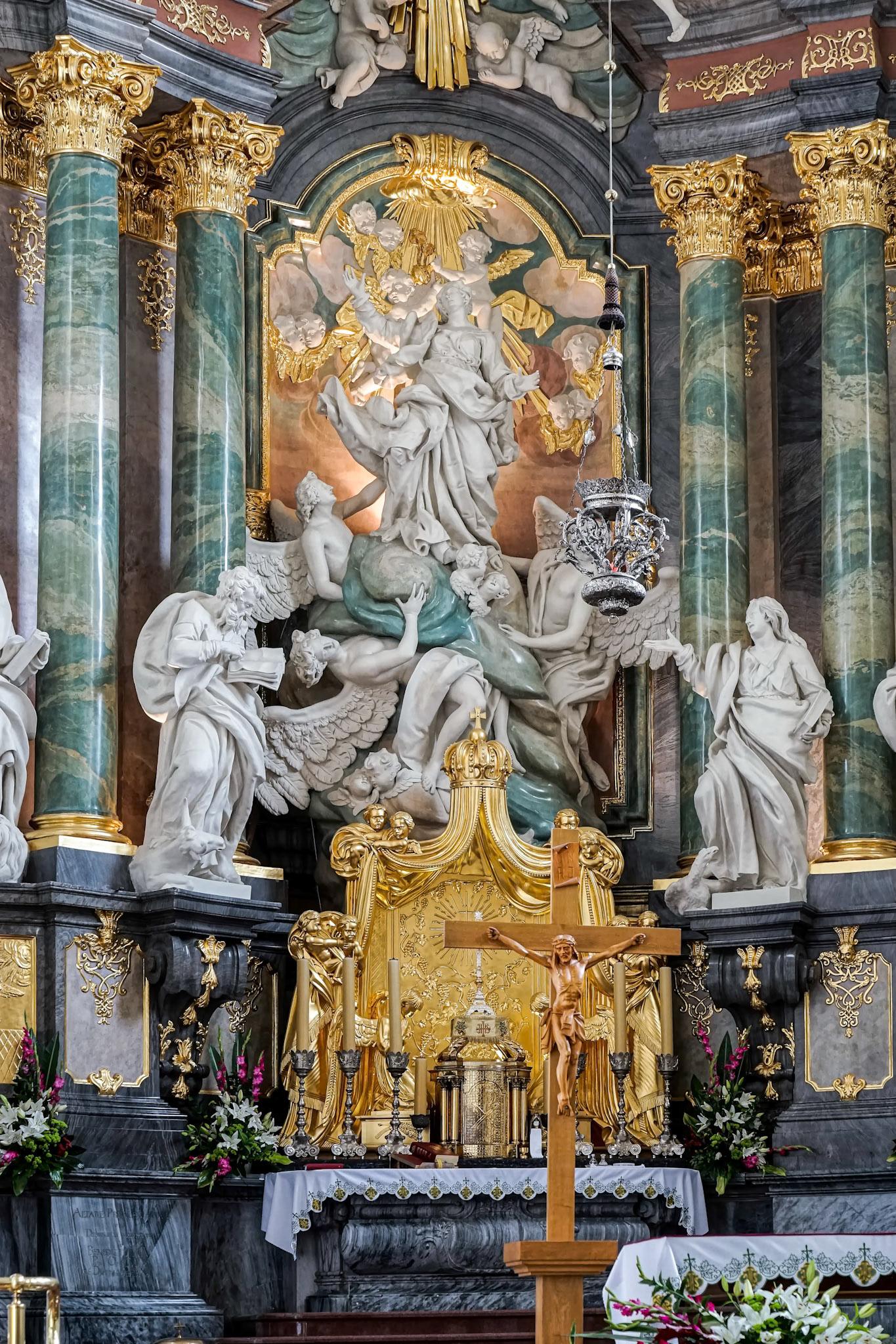 Partial View of the Jasna Gora Monastery in Czestochowa Poland