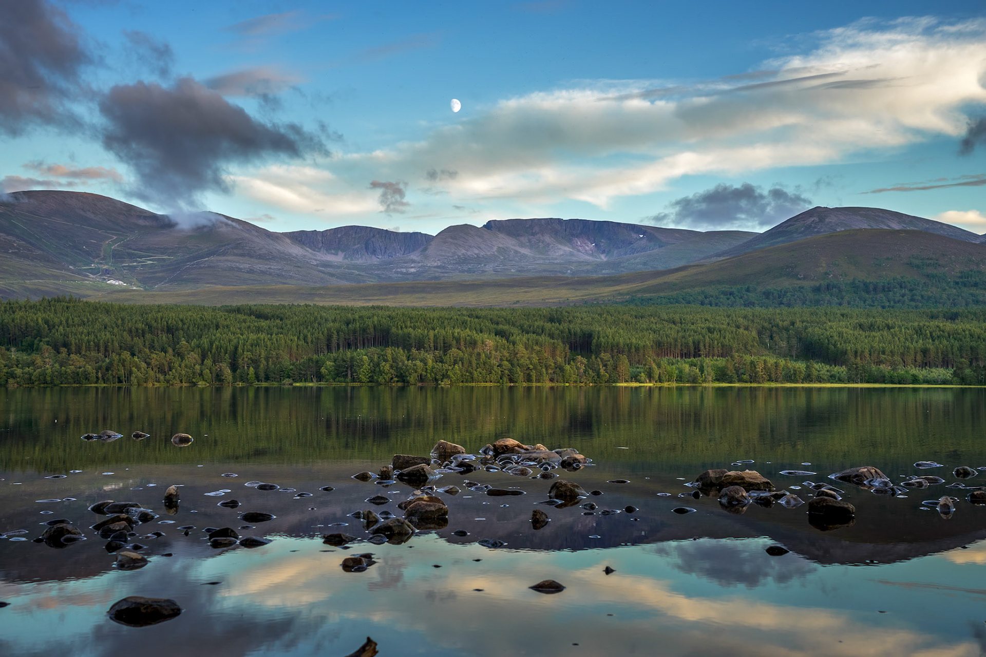 Loch Morlich at sunset