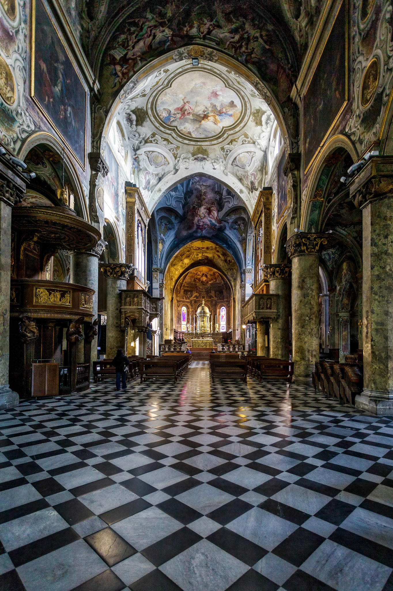 Interior View of the Cathedral in Monza