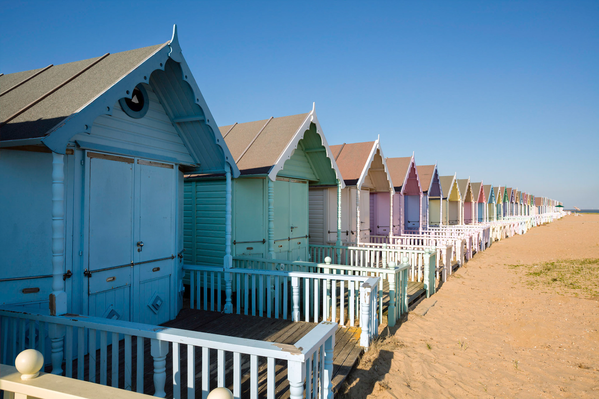 Beach Huts at West Mersea