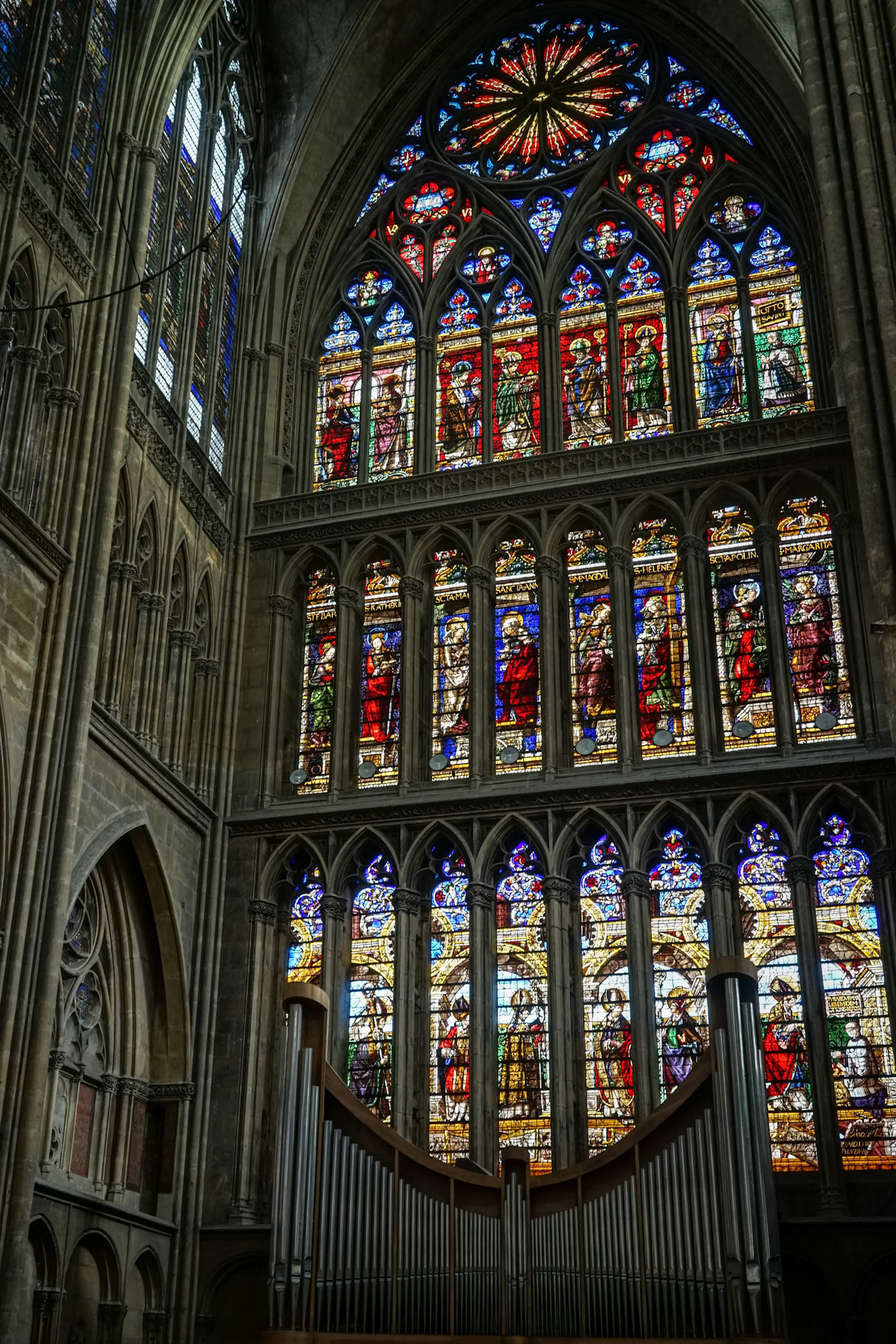 Interior View of Cathedral of Saint-Etienne in Metz