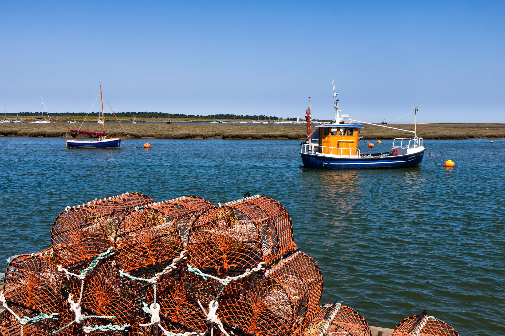 Fishing Boat Moored at Wells Town Norfolk